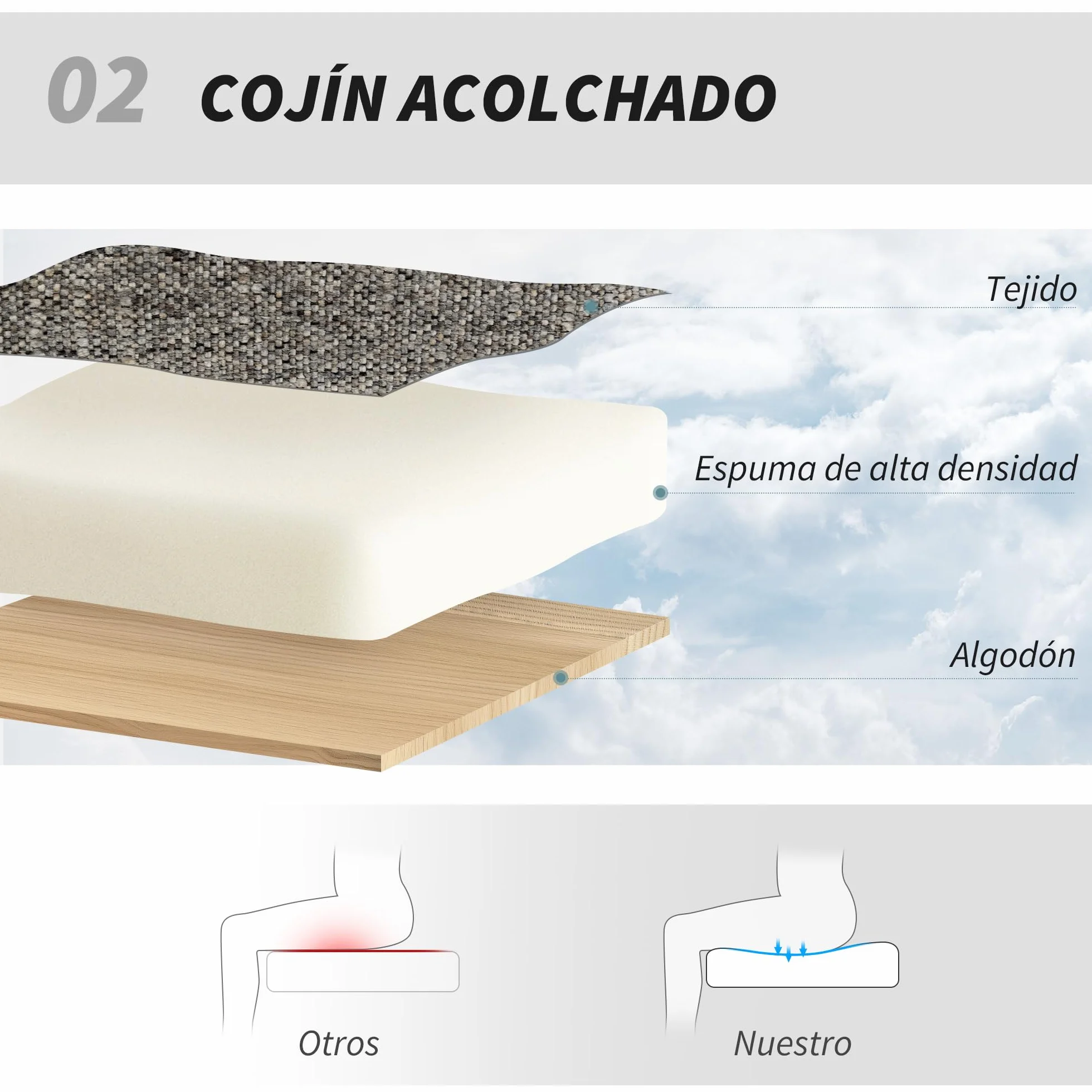 HOMCOM Sillón Giratorio Moderno, Butaca de Salón con Base Cruz, Tapizado en Chenilla y Cuero PU, Asiento Ancho Doble, Patas de Acero y Reposabrazos, Sillón Relax para Sala de Estar, Dormitorio, Gris