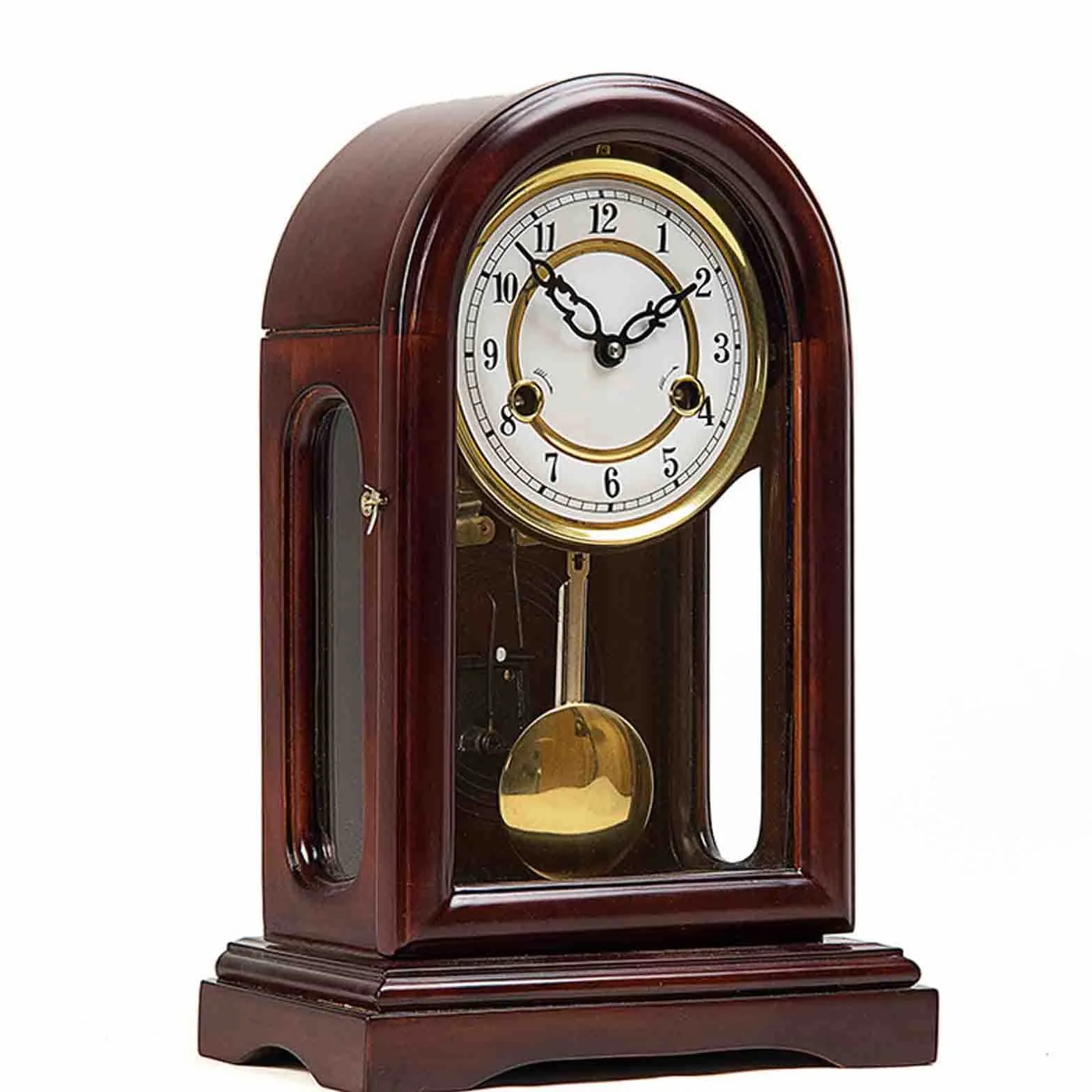 LoJax Reloj de sobremesa Vintage, Relojes de Mesa Europeos, Cuerda Manual mecánica, péndulo sin tictac, Movimiento de Cobre Puro, decoración para Sala de Estar