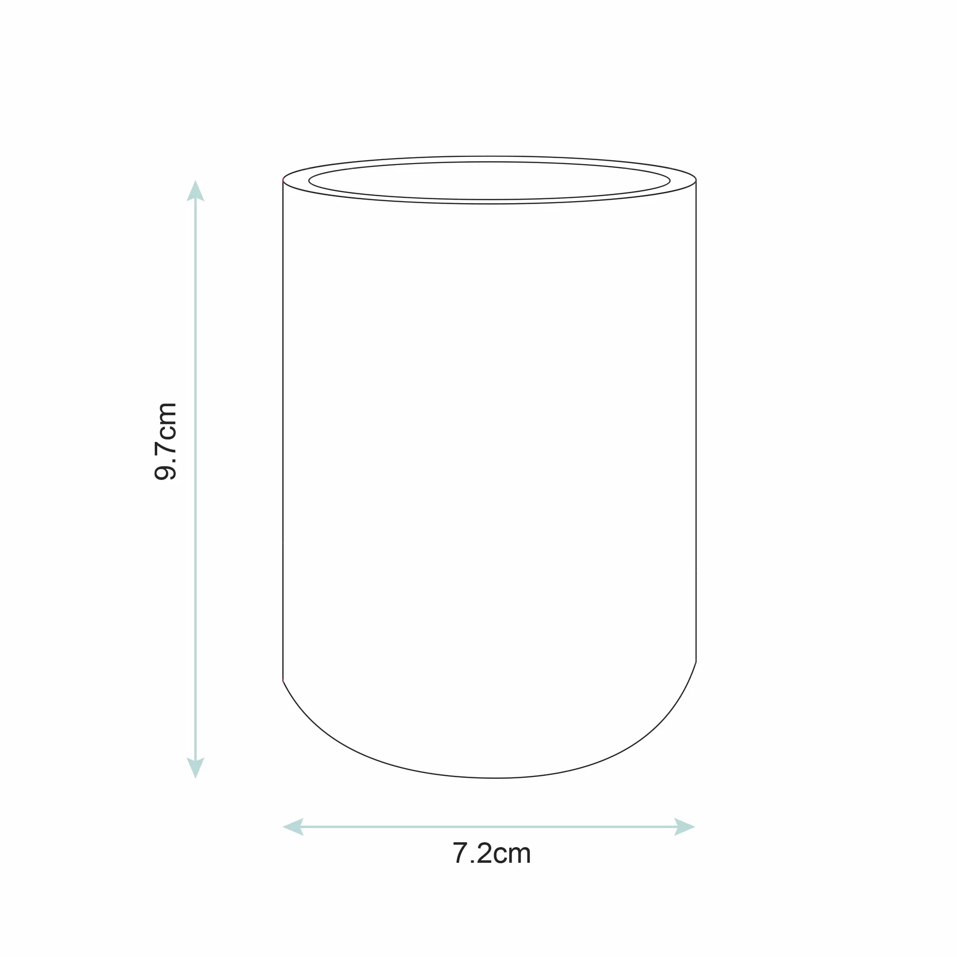 Vaso Cepillo Dientes Serie Urban Negro Mate Resina 7.2 cm x 9.7 cm