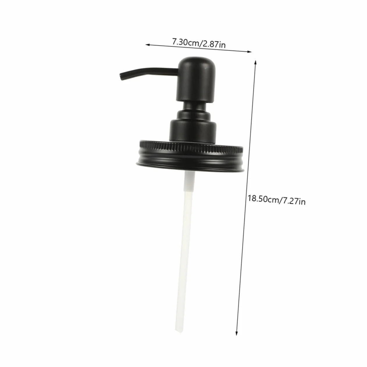 Cabilock 4 Tapas Dispensadoras de Bomba para Frascos Mason, Acero Inoxidable, para Jabón Líquido y Loción, Control de Dosis, Estilo Rústico, Adecuado para Baño y Cocina
