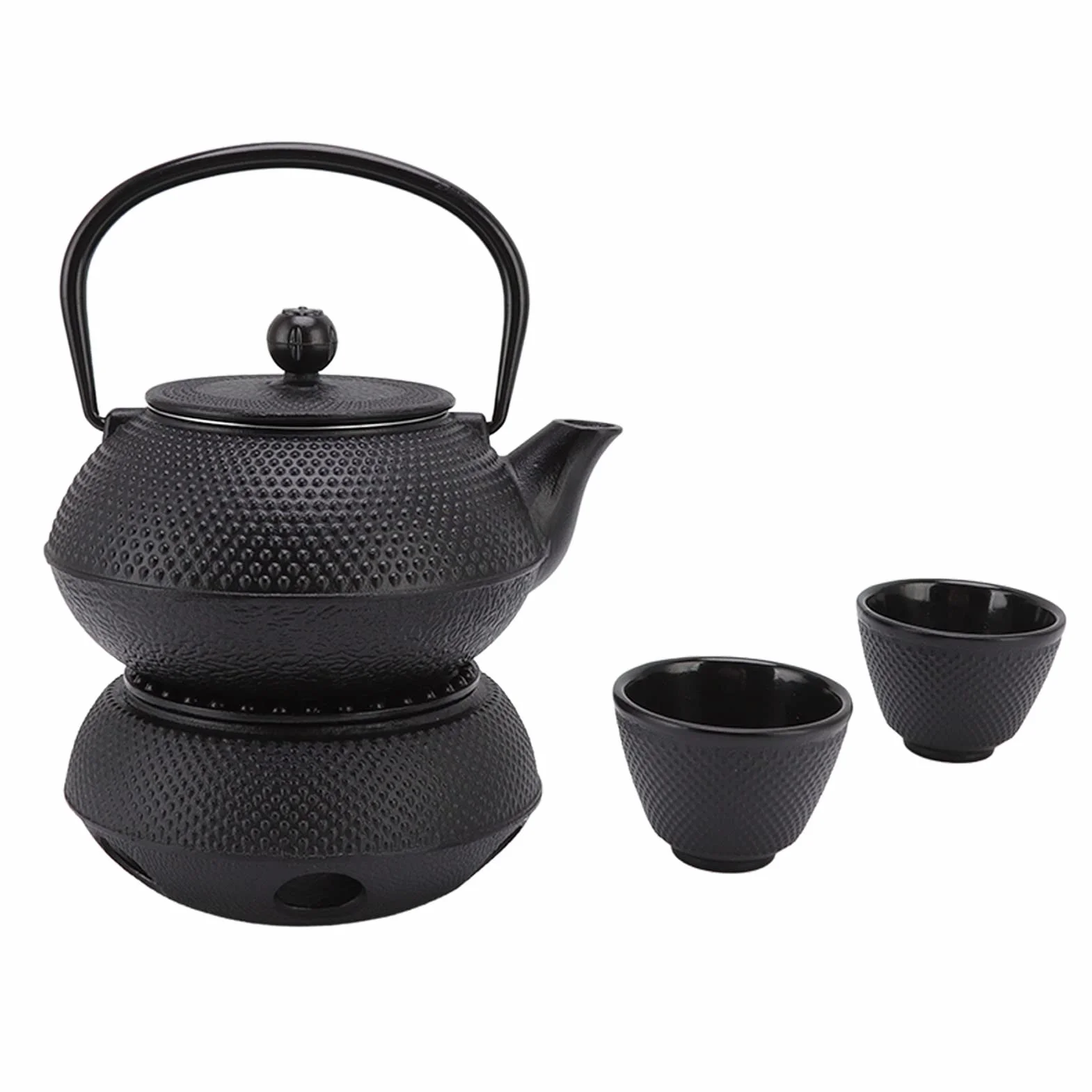 Juego de Tetera de Hierro Fundido, Diseño Lujoso, Duradera, Ahorro de Energía, para Amantes del té, 800ml