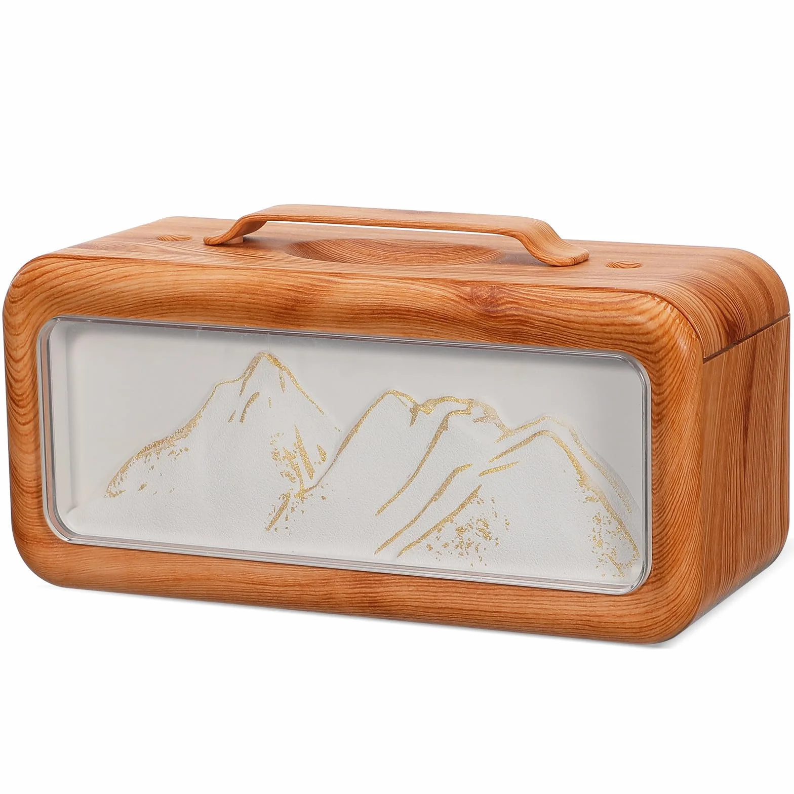 Humidificador Portátil y Capacidad de 600 Ml Tecnología de Doble Pulverización Diseño de Textura Madera y de para Habitación Adecuado para y Coche