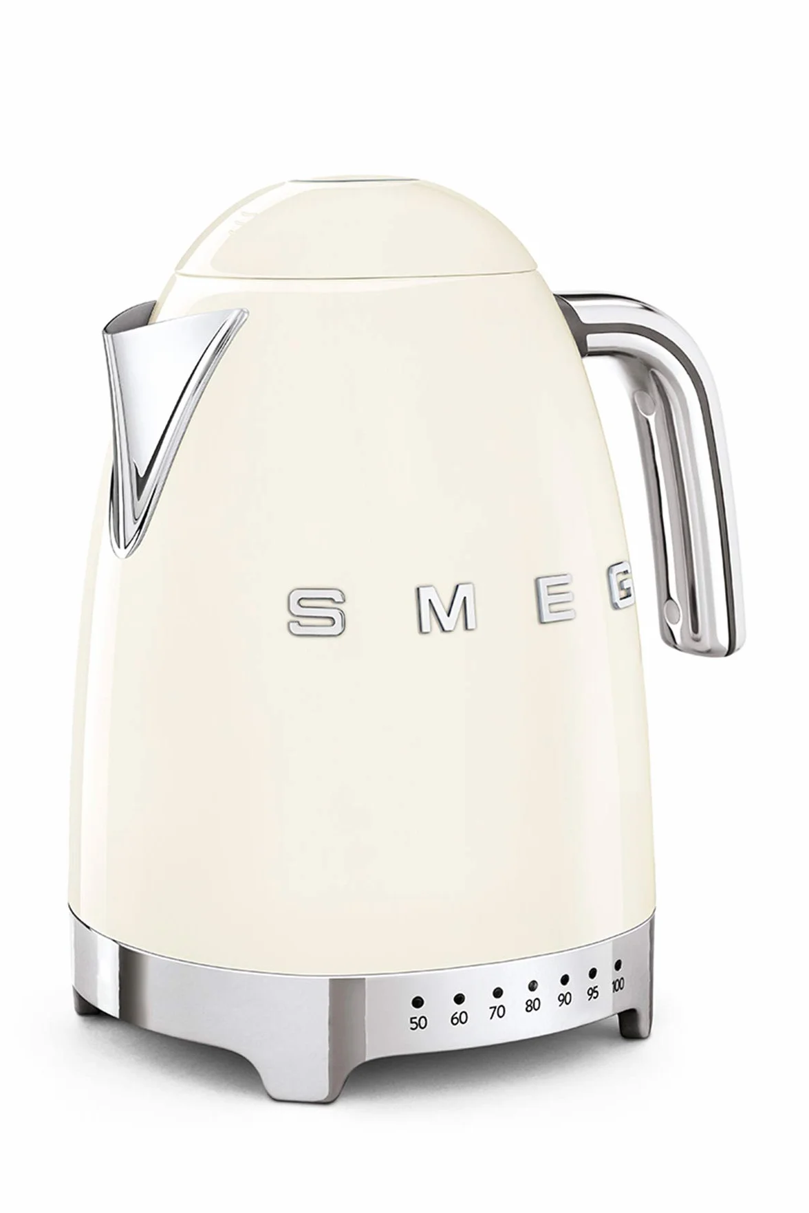 SMEG Calentador de Agua electrico, hervidor KLF04CREU, 2400 W, 1.7 litros, plástico, Crema
