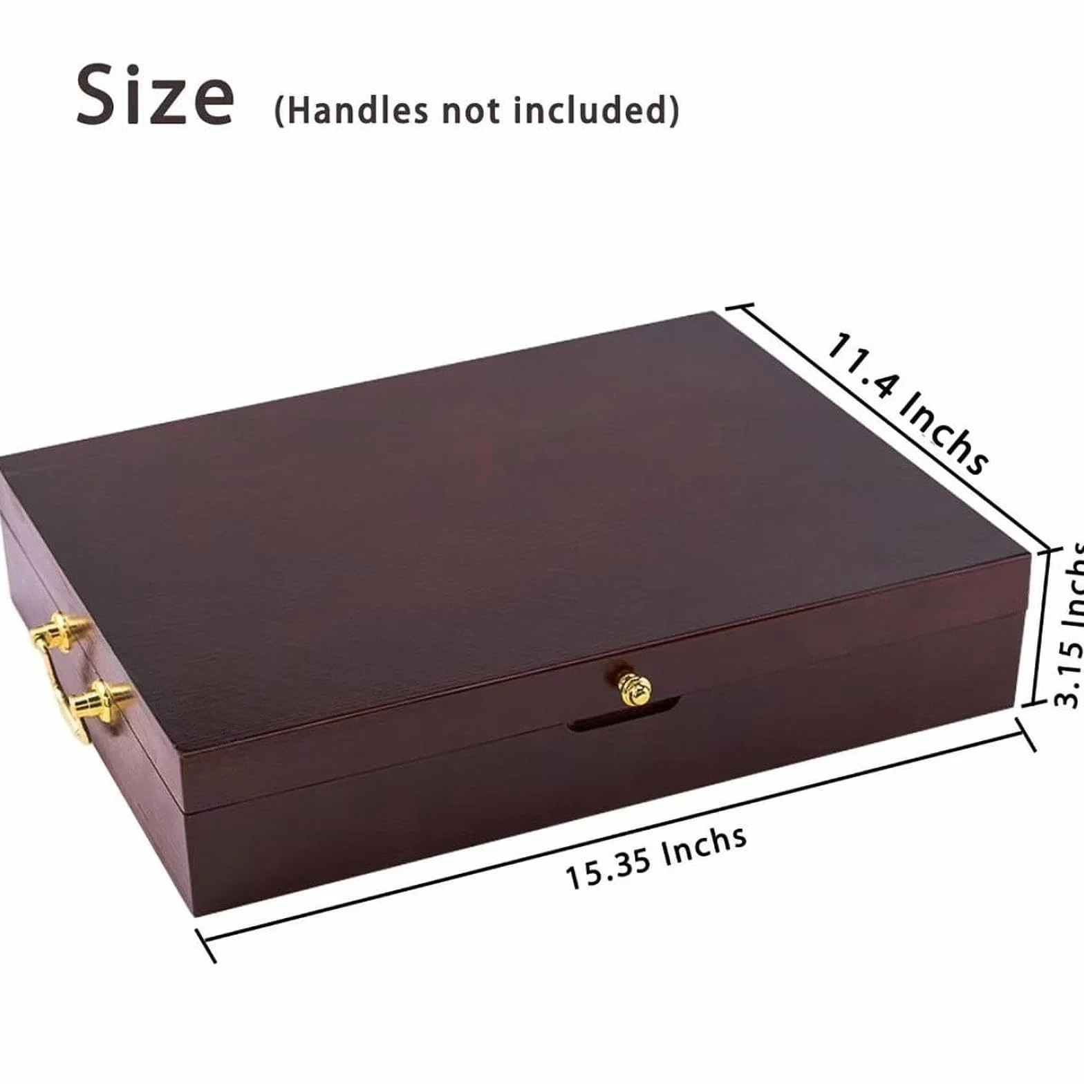 Sharplace Caja de Madera para Guardar Cubiertos, Ideal para La Cocina, El Hogar, La Decoración, Regalo, Baúl Resistente para Cubiertos.