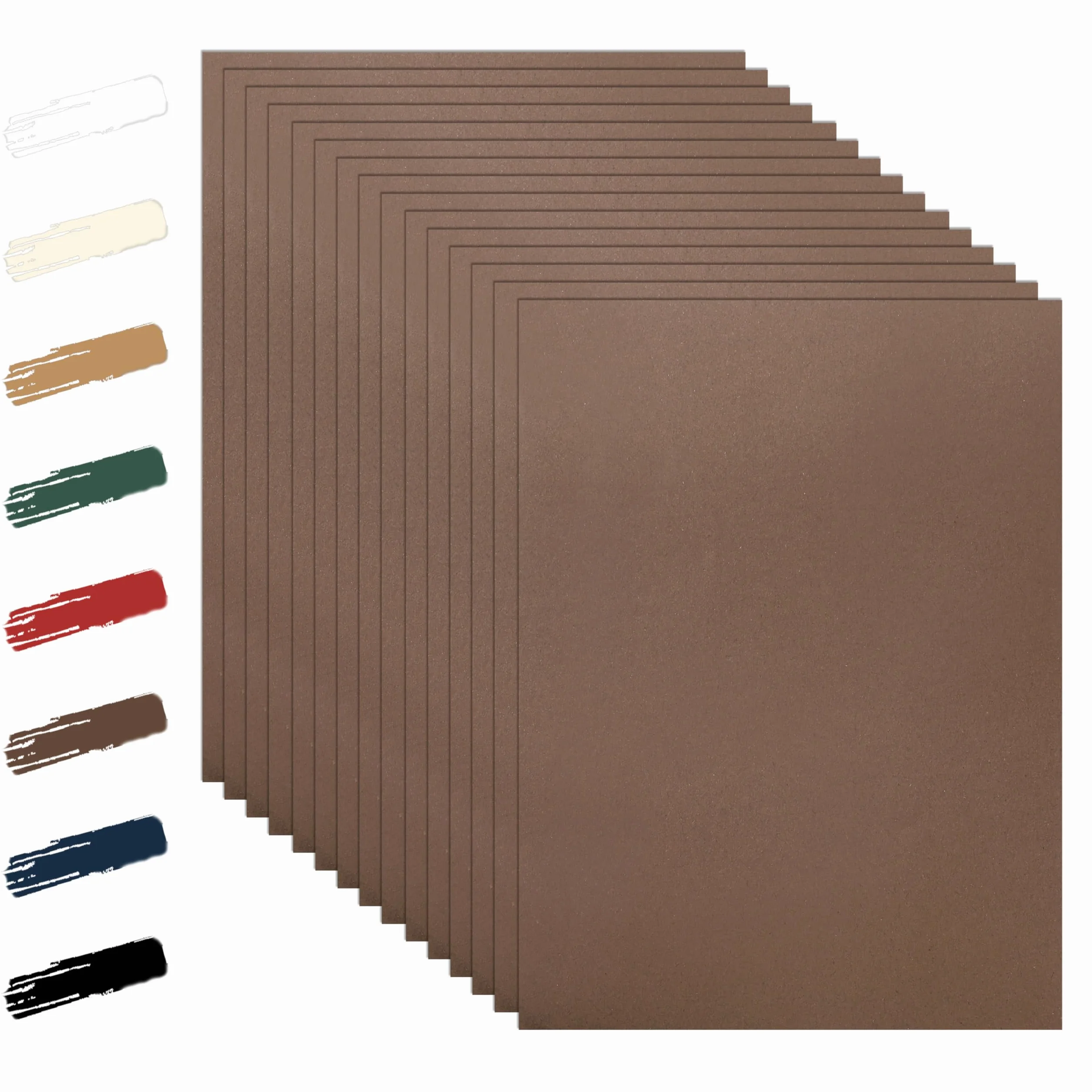 Guakicae 28 hojas de cartulina de color café de 8.5 x 11 pulgadas, papel para álbumes de recortes, 90 libras | Cartulina pesada marrón oscuro para hacer tarjetas, invitaciones de boda, manualidades, tarjetas de agradecimiento