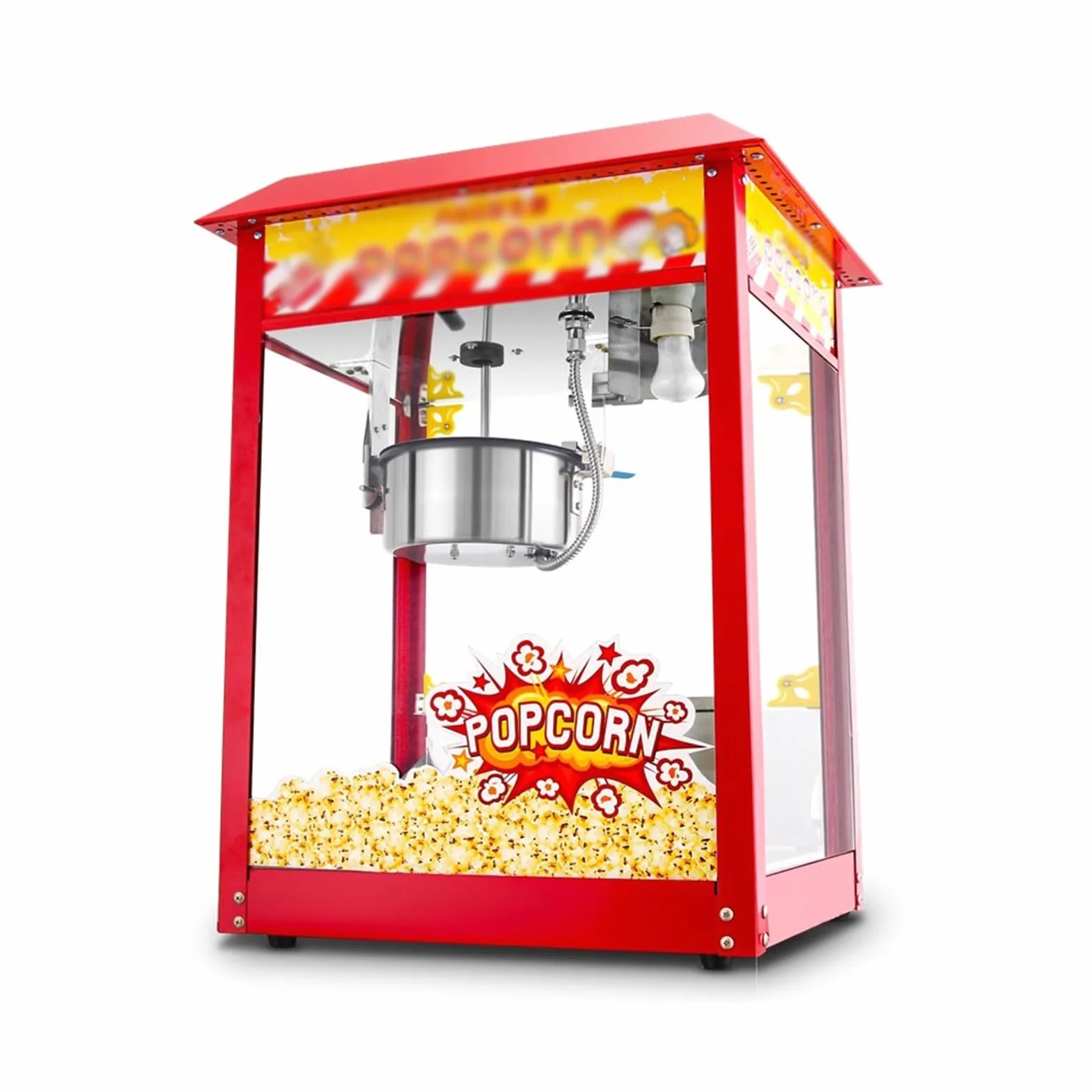 Máquina de palomitas maíz comercial, automática, eléctrica, máquina inflado Máquina de palomitas