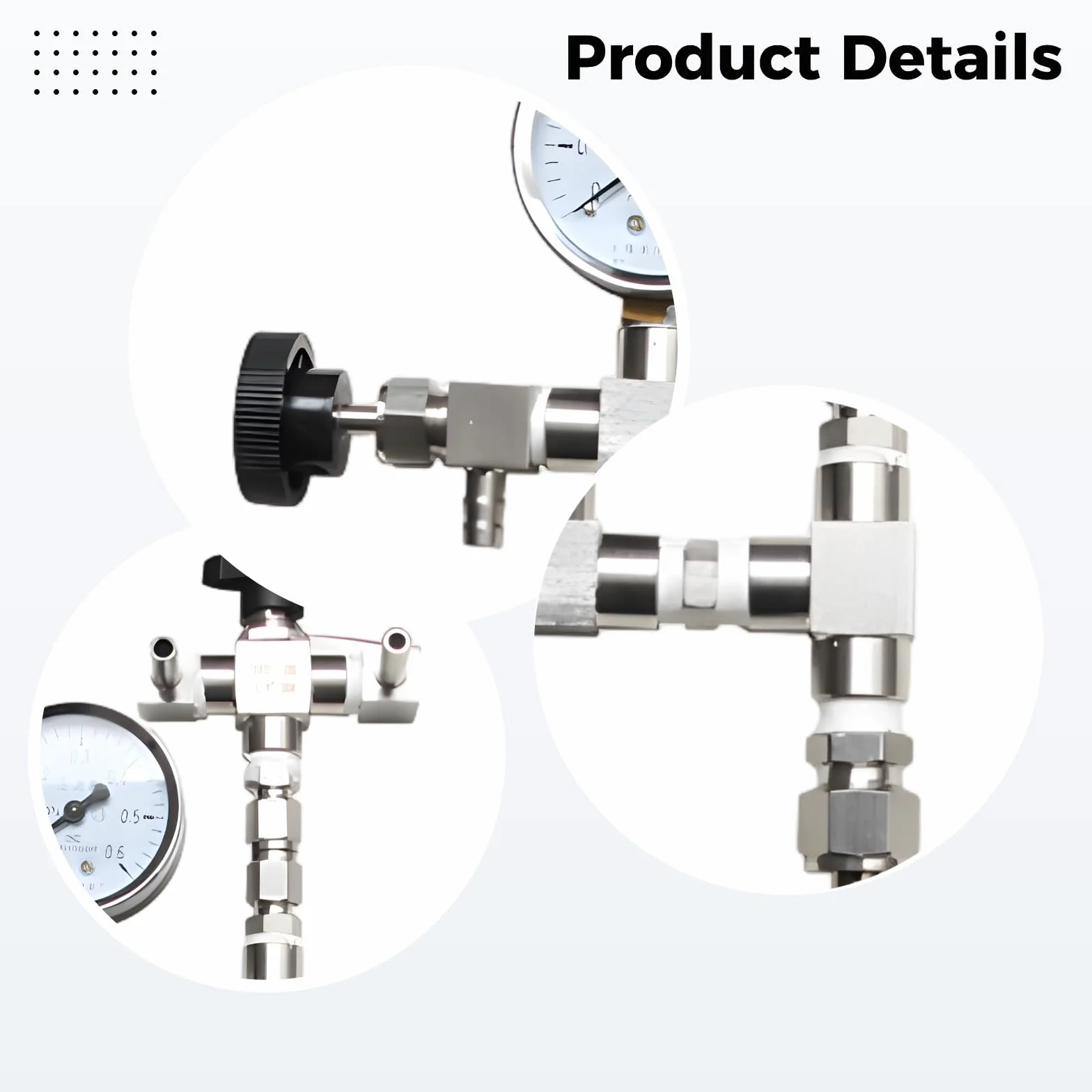 Kit de transferencia de embotellado de cerveza, llenador de botellas de contrapresión con manómetro, acero inoxidable 304, kit de elaboración de cerveza casera de 15 pulgadas para cerveza