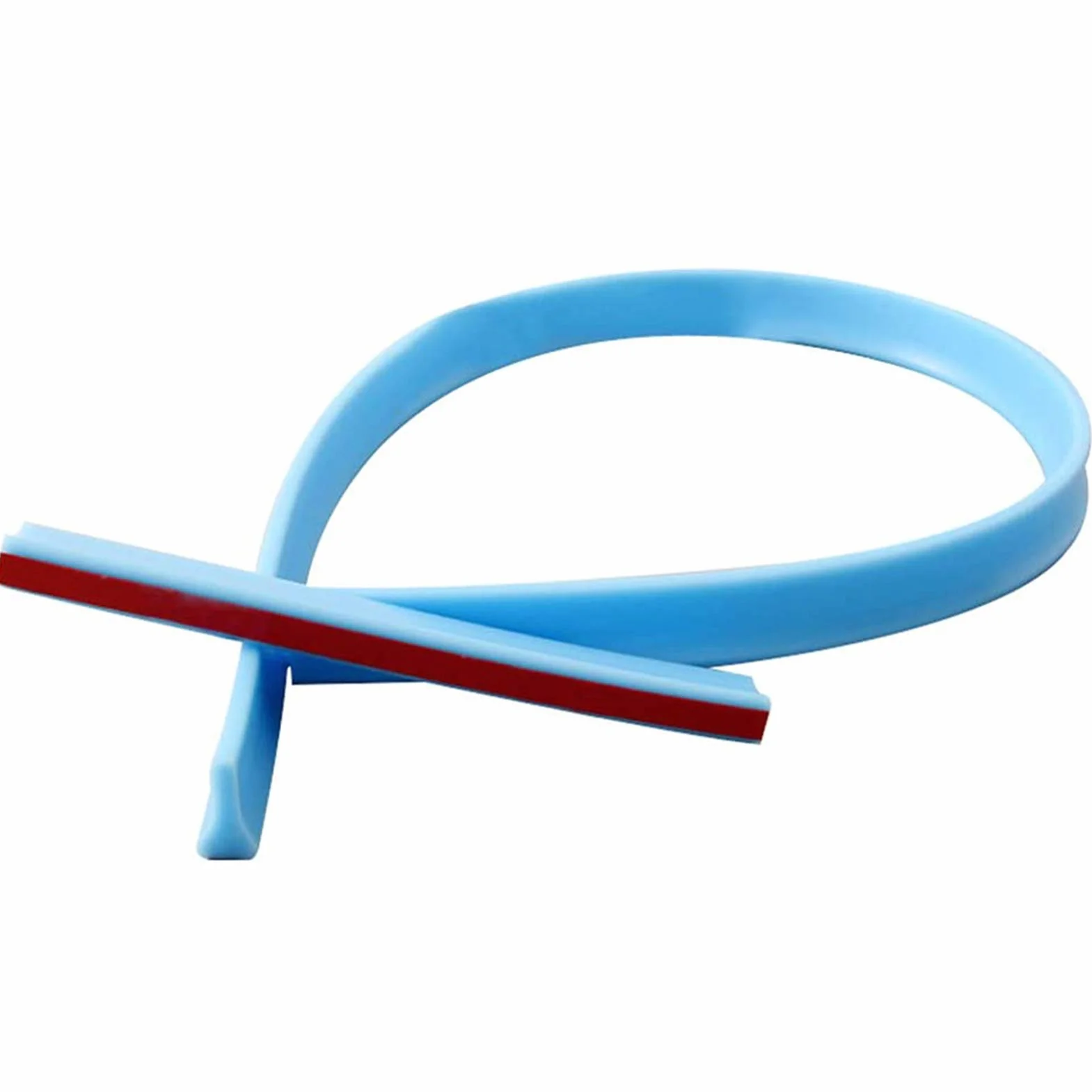 Tapón de Agua de Silicona para el baño, protección contra Salpicaduras de Ducha, umbral de Puerta de Ducha Plegable, Mantiene el Agua Dentro del umbral,Azul,3m