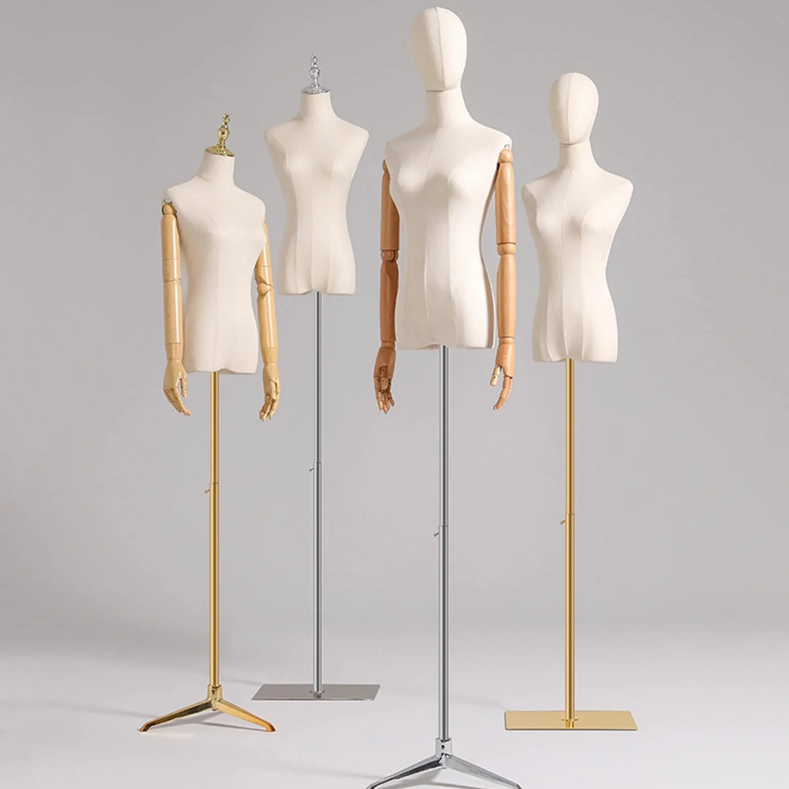 Cuerpo De Torso De Maniquí Femenino, Accesorios De Modelo Maniquí De Medio Cuerpo De Altura Ajustable De 140-190 Cm, Maniquí De Diseño De Costura para Confección Ropa De Sastres