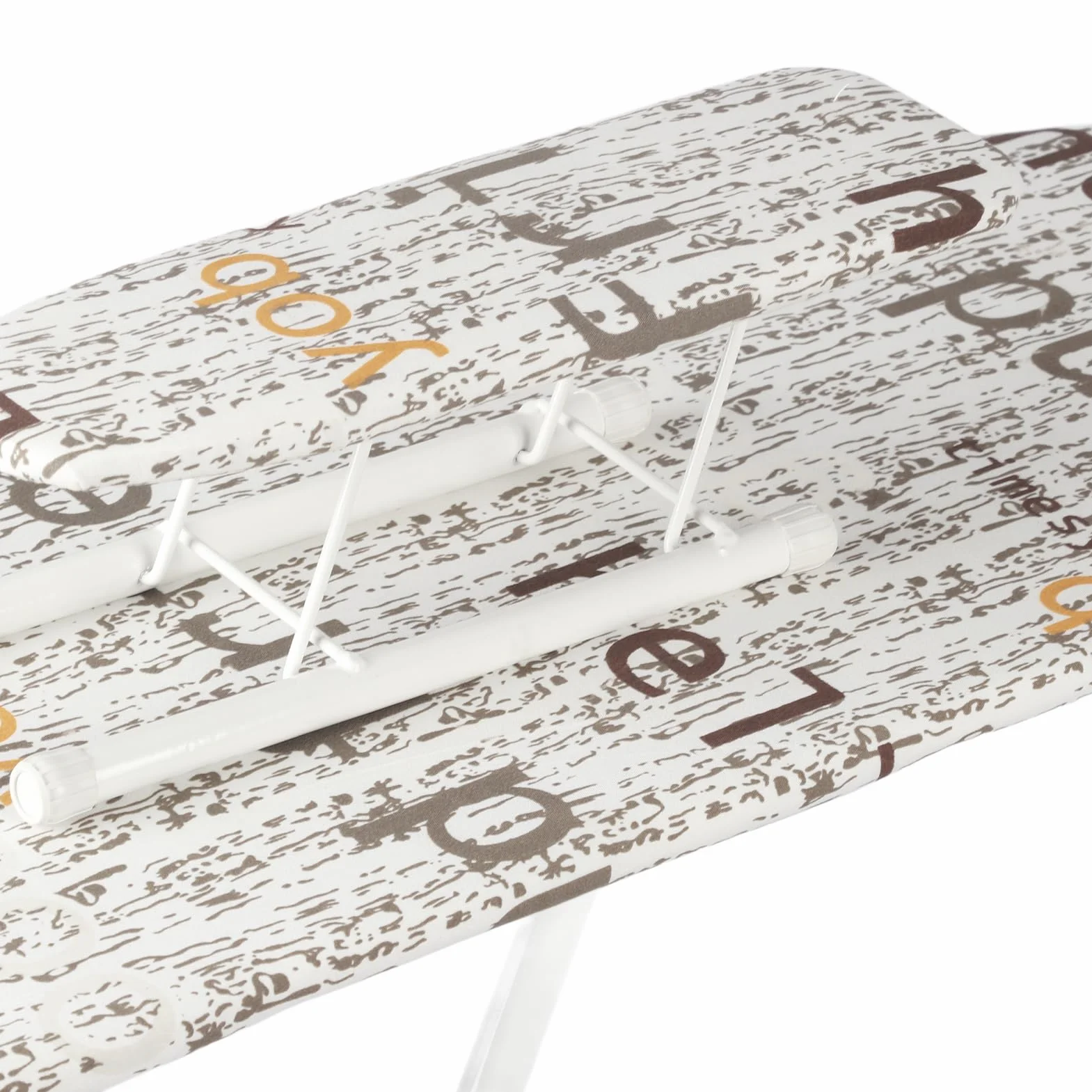Tabla de Planchar Plegable, Soporte de Plancha Portátil de Gran Superficie, Color Blanco para Viajeros o Mudanzas, 1 Tabla de Planchar