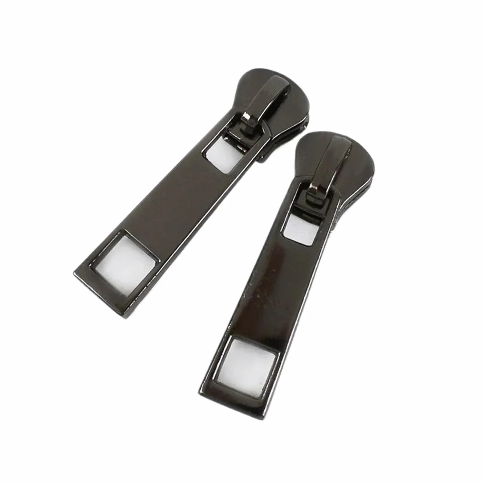 10-30 Uds 5# tiradores de cremallera for coser abrigo tienda Metal/Nylon/resina cremalleras deslizantes universales cierres cabeza reparación(GunBlack,No5-30Pcs,ForMetalZipper)