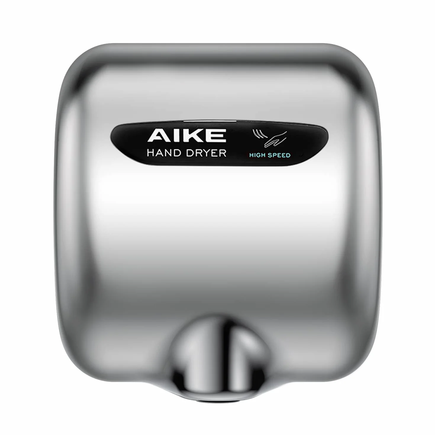 AIKE Elephant Power Secador De Manos con Filtro HEPA, Comercial Alta Velocidad, Viento Cálido Auto, Cubierta Acero INOX AC220V-240V, AK2800BH