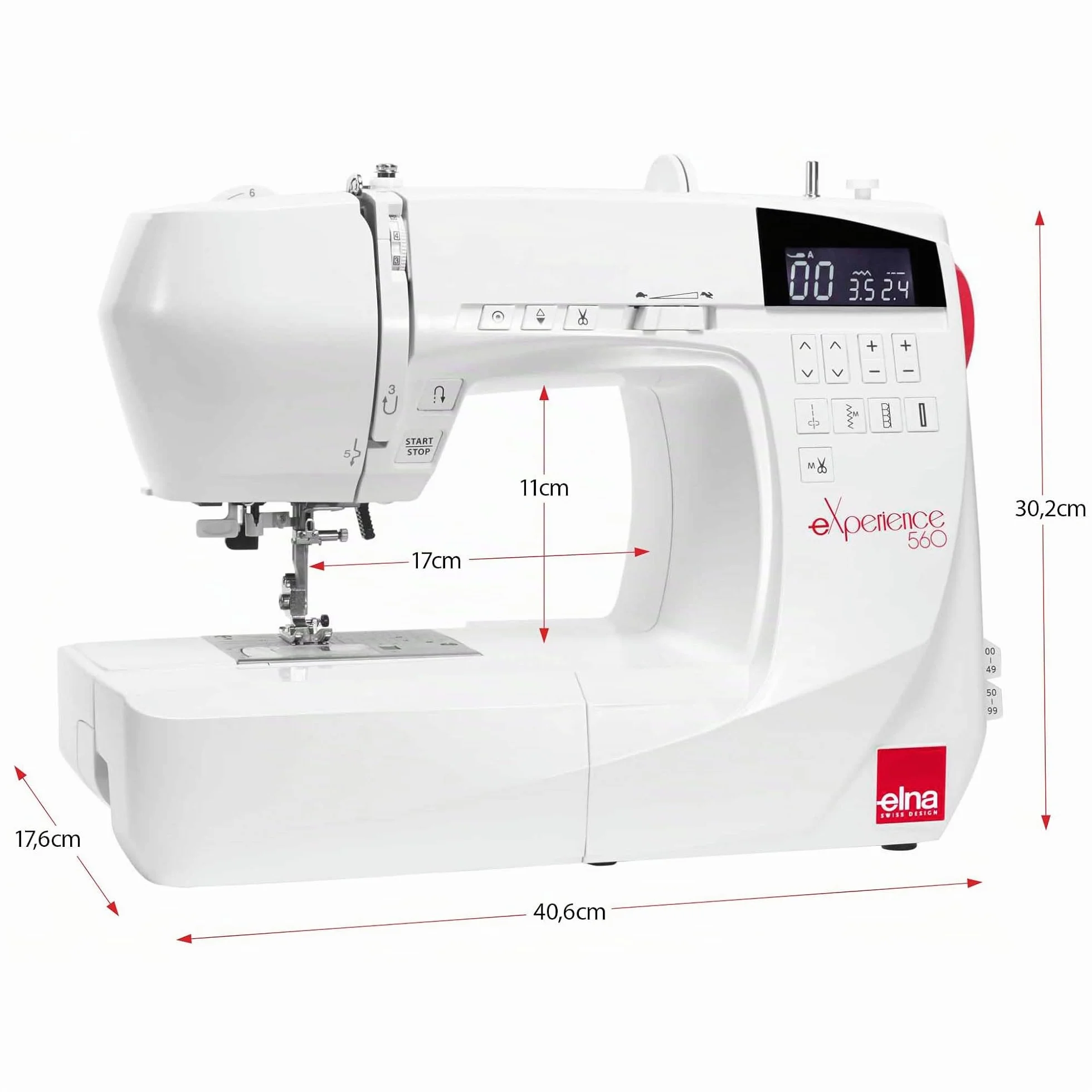 ELNA Máquina de coser Experience 560 – Garantía 5 años