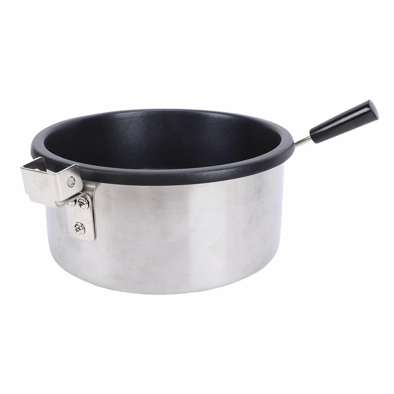Bewinner Olla para Palomitas de Maíz de Acero Inoxidable, Máquina para Hacer Palomitas de Maíz de Gran Capacidad para Calefacción Eléctrica y de Gas, Compacta y Portátil para Uso Doméstico Familiar