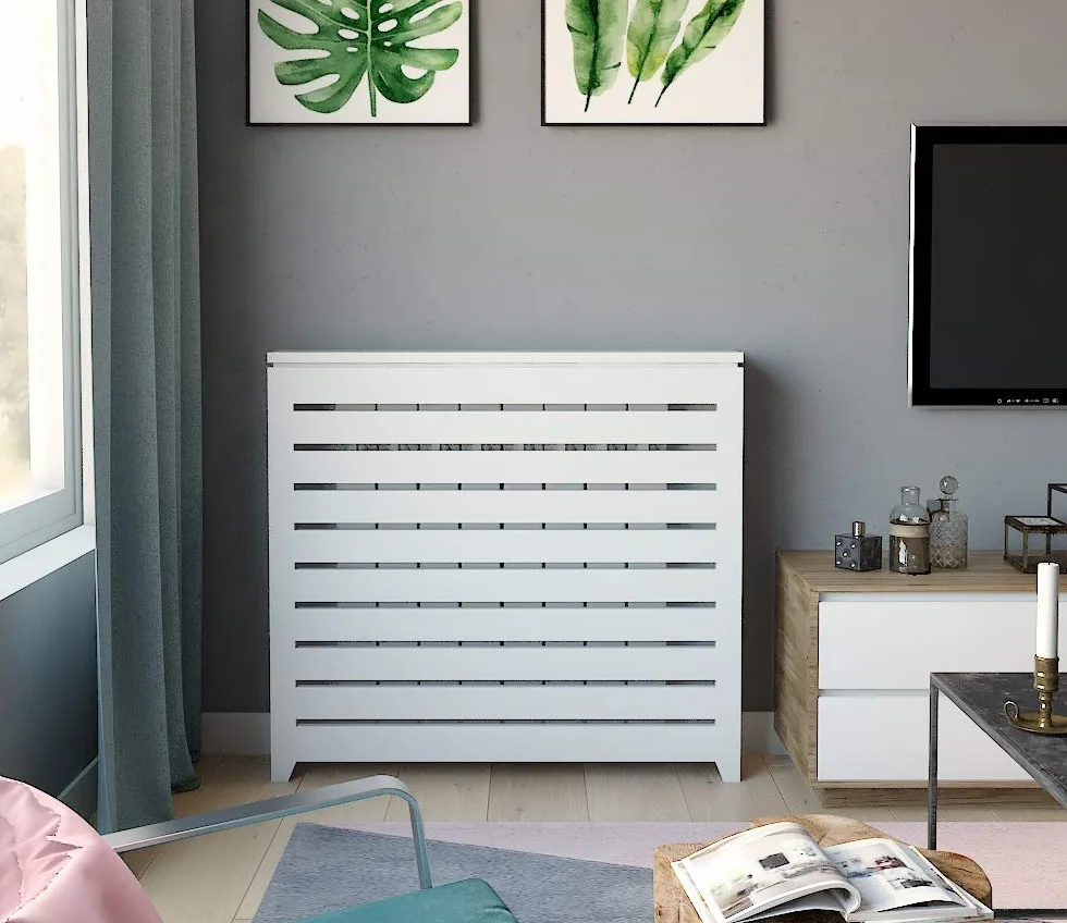 Cubre radiadores lacados. Diferentes Medidas. También fabricamos a Medida. Consultar: info@greca.info Tfno 948312264 (94 * 19 * 87 cms)