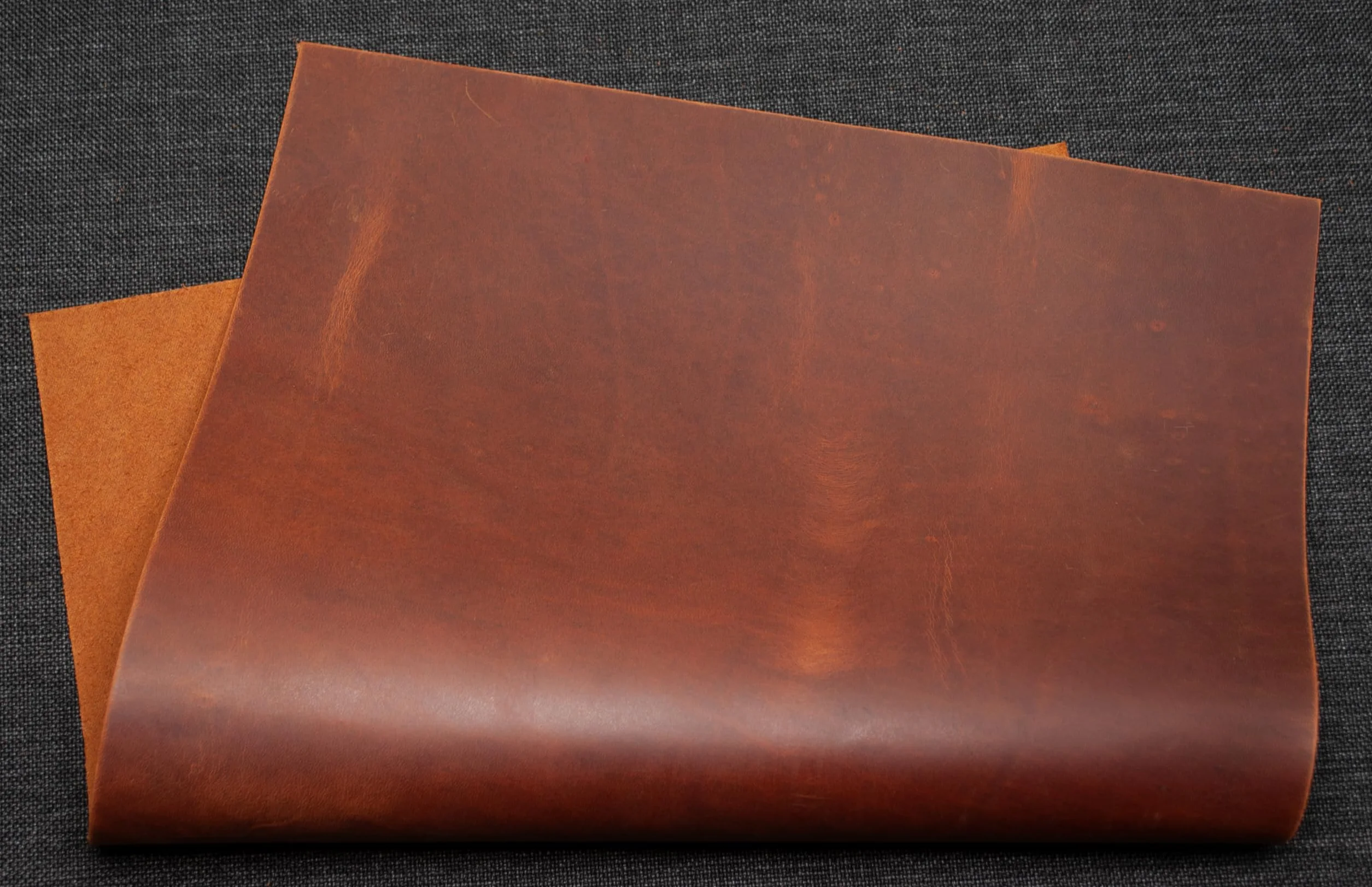 Piel de vacuno Pull-Up Crazy Horse de 1,7 mm, tamaño A5 x 6 unidades (Brown Whiskey 1,7 mm)