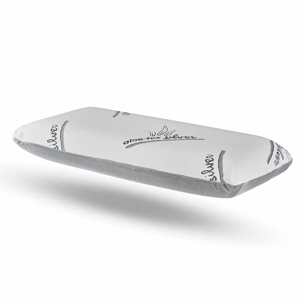 DECASATEXTIL®- Almohada viscoelástica para un Descanso de Calidad- Carbono Activo Natural, con núcleo viscoelástico Perforado de Alta Densidad, indeformable, hipoalergénica, Transpirable. (135cm)