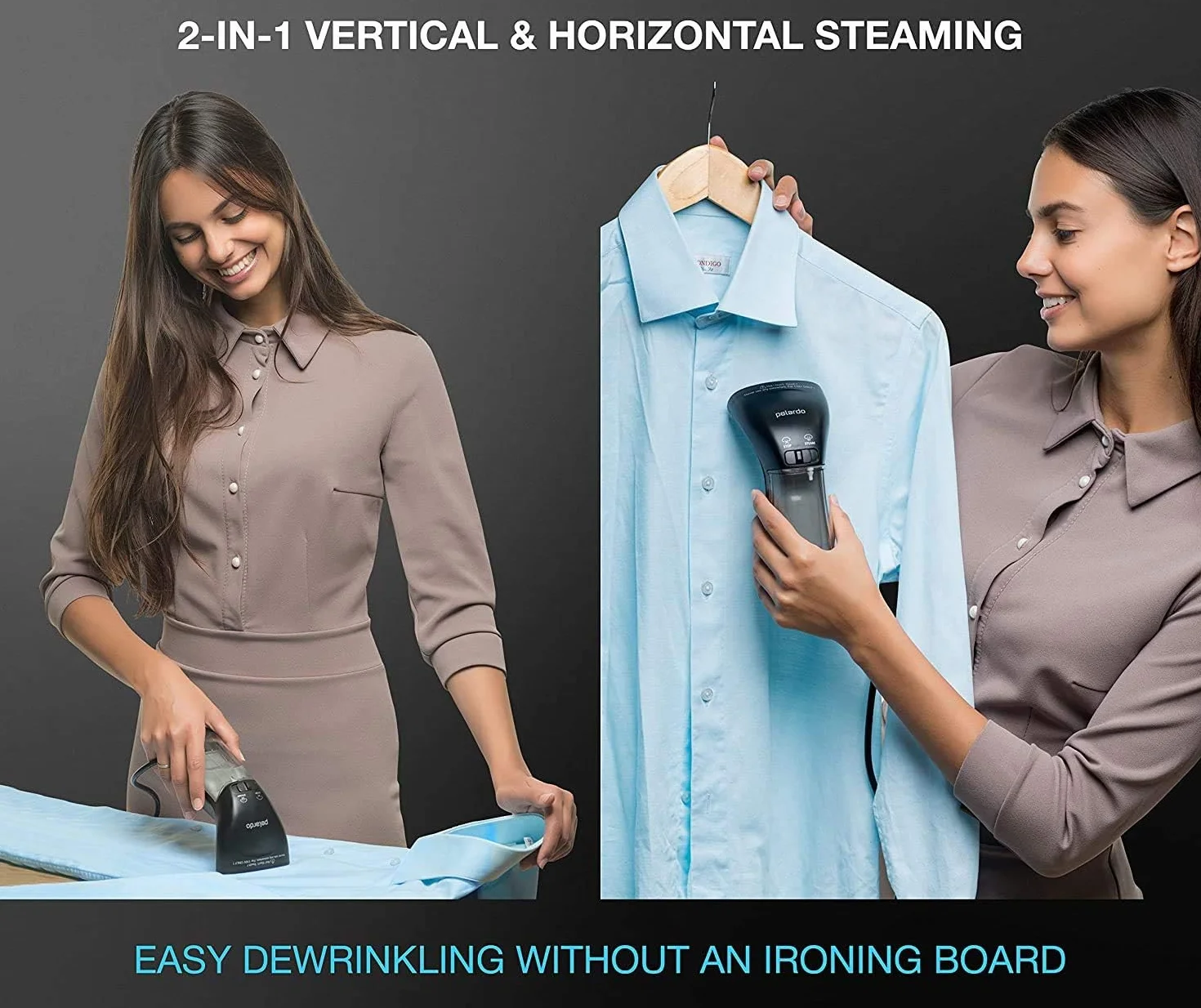 Vaporizador para ropa, vaporizador portátil de mano para viajes, cabezal de vapor metálico, sistema de bomba, tamaño mini, vaporizador de mano inalámbrico para cualquier tela