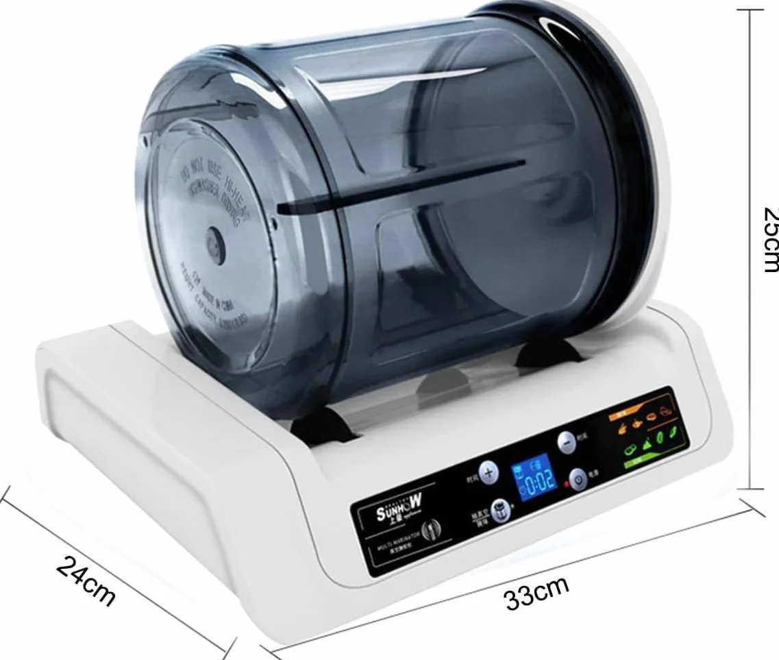 Marinador eléctrico del Vaso del vacío - Vaso automático de la Carne con Temporizador y Puerto Deportivo rápido | Control táctil para Carne y Verduras