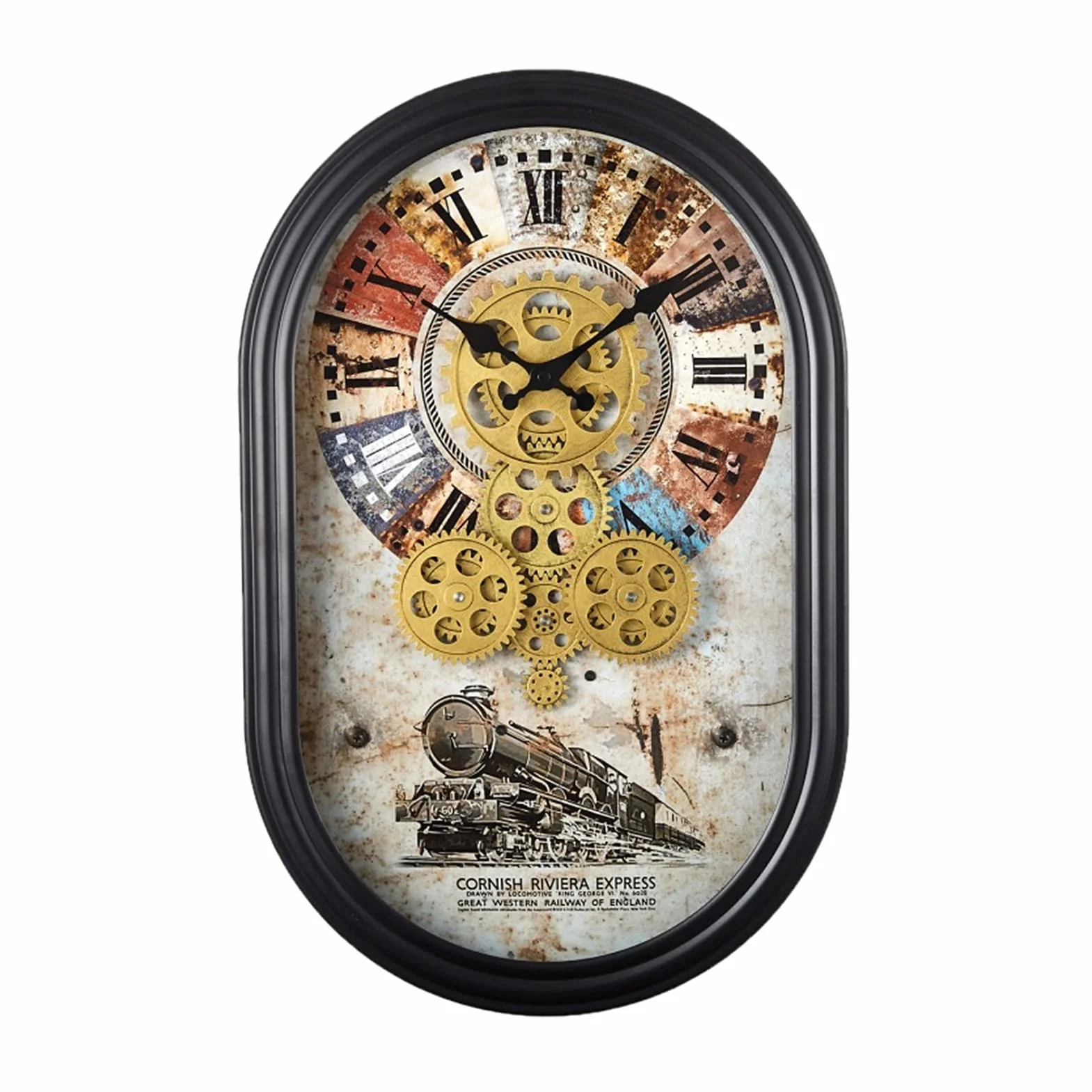 Reloj de Pared de Estilo Industrial Estadounidense, Reloj de Pared Creativo de Arte, Reloj de Pared de Engranajes silencioso, for la decoración del Dormitorio en el hogar, decoración d