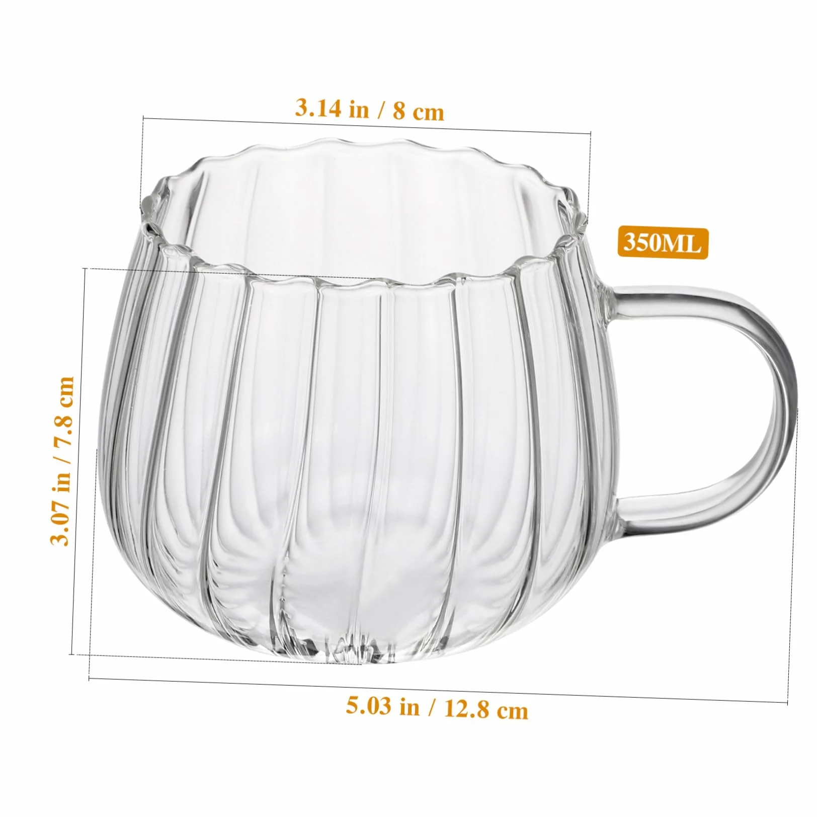 2 Piezas Vasos de Vidrio Transparentes para Leche y Café Resistentes al Calor Ligeros y Prácticos para Desayuno y Bebidas Hogar y Restaurantes