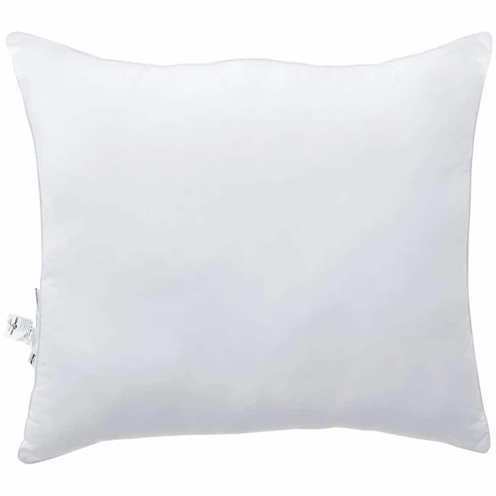 2 almohadas blancas 41 x 41 x 20 cm algodón poliéster almohada dormir almohada transpirable lavable ergonómico apoyo para el vientre, espalda y de lado con relleno de poliéster ligero