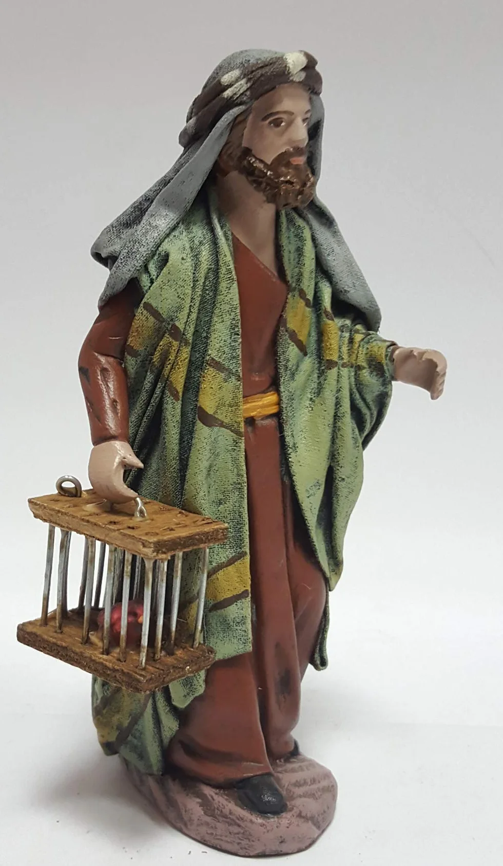 Pastor con pájaro enjaulado para Figuras de 14 cm