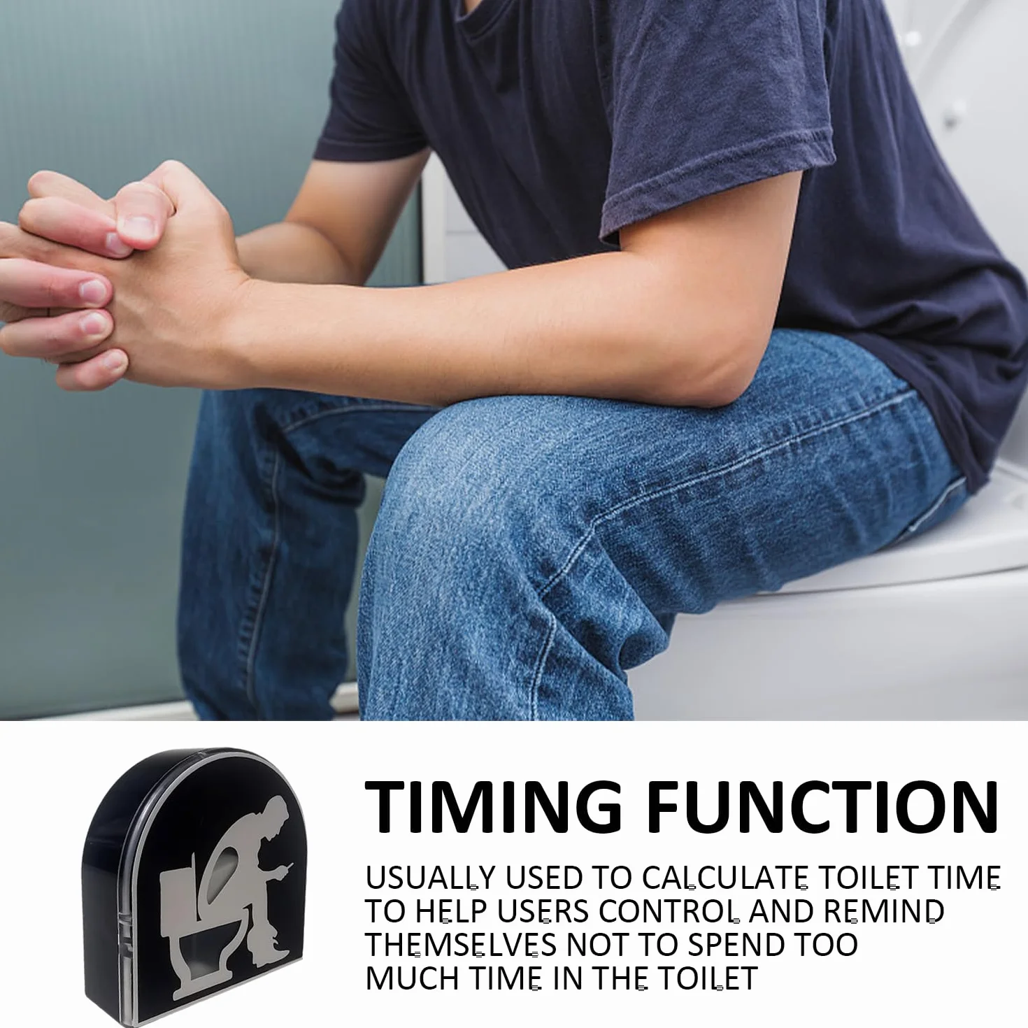 Temporizador de baño Clessidra 5 minutos, juguete decorativo