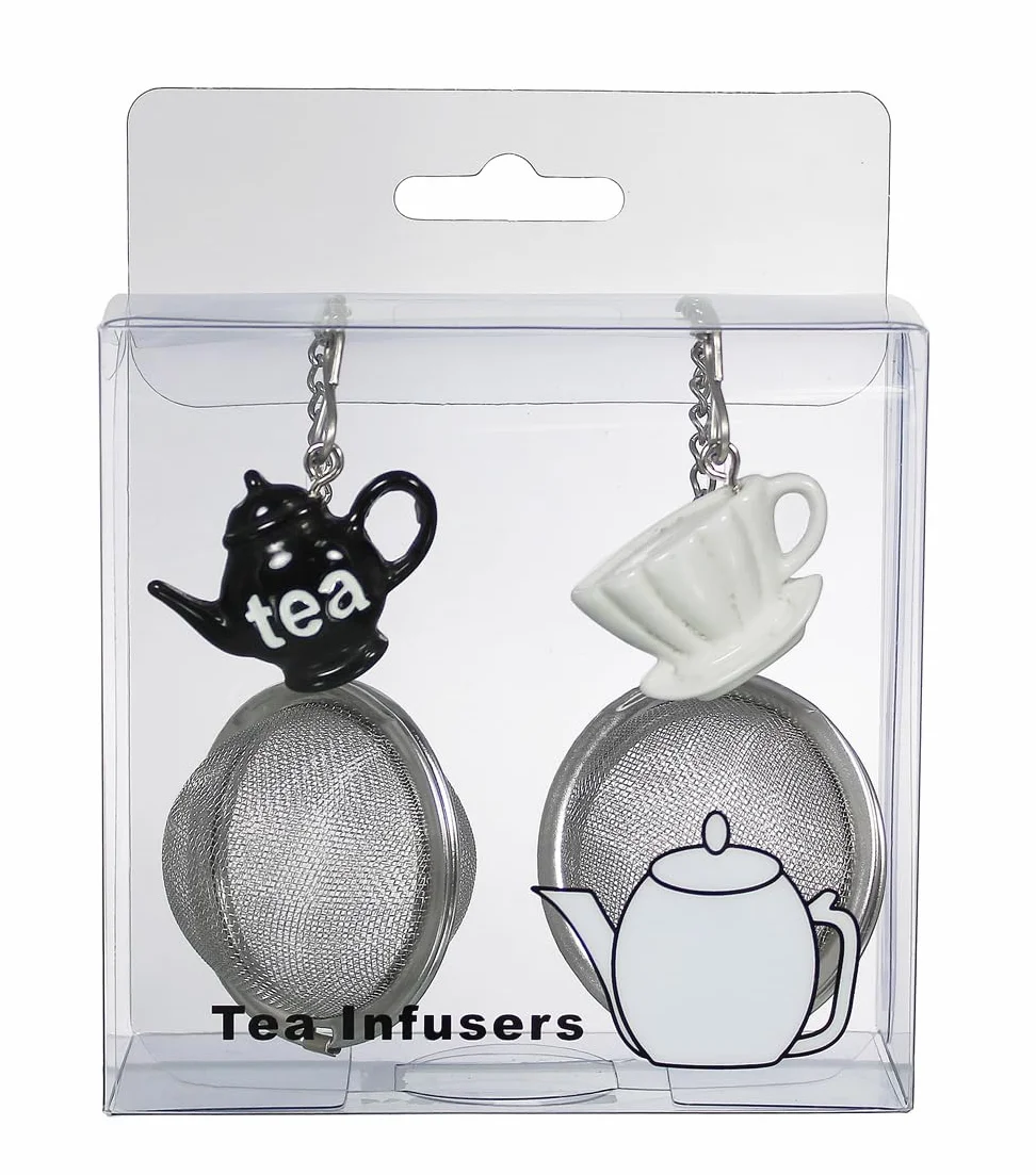 Prodyne Infusores de bolas de té de acero inoxidable, juego de 2