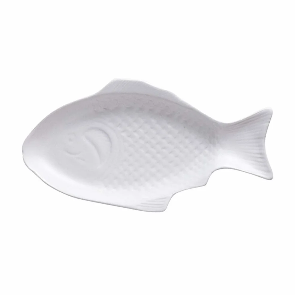Plato for servir pescado de 11 pulgadas Plato con forma de pescado Plato de pescado Bandeja de comida de cerámica Platos de cena Bandejas de porcelana for servir for aperitivos de carne Postre Pescado