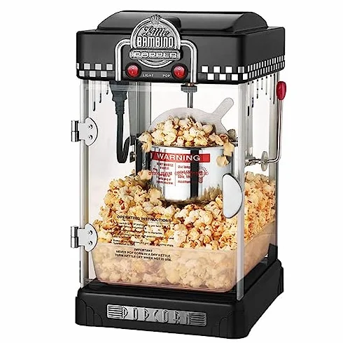 Máquina de palomitas de maíz para uso doméstico y comercial, ideal para fiestas y noches de cine