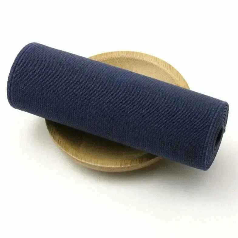 Bandas elásticas de costura de 1 a 4 metros y 10 cm para cintura, correas de goma, correas para mochilas, pantalones, cintas elásticas, accesorios para prendas de bricolaje, azul marino, 10 cm, 4 me