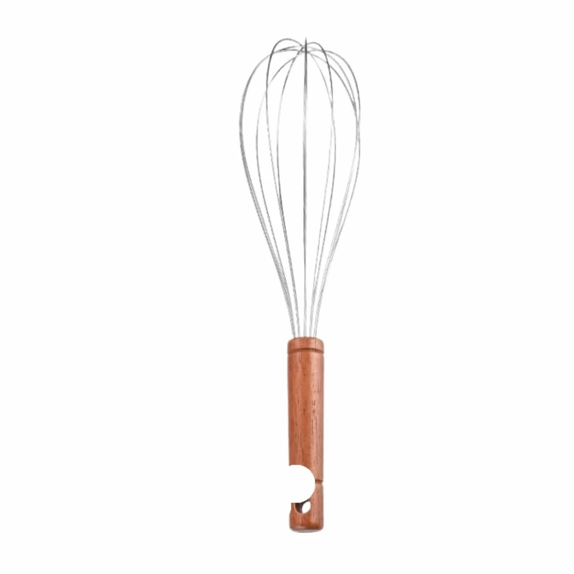 Batidora Cocina Galletas Batidor De Huevos Acero Inoxidable, Mango Madera Maciza, Crema Batida Manual, Artefacto For Hornear, Cocina Casera, Batidora Hogar Leche(39x9.3cm)
