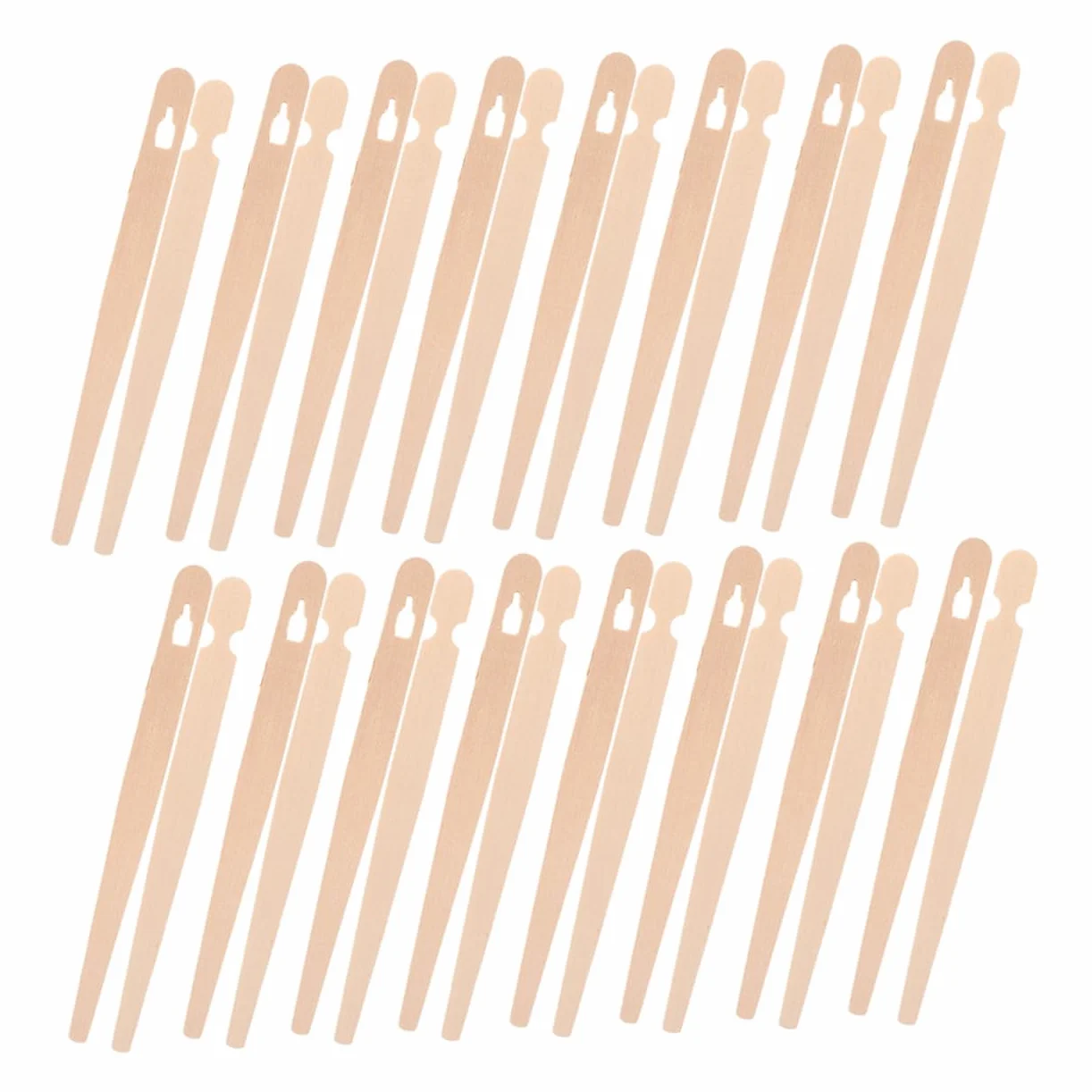 Sosoport 200pares Pinzas De Madera Para Alimentos Pinzas De Pastelería Para Adultos Desechables Para Buffet Utensilios De Cocina Para Principiantes Para Aperitivos