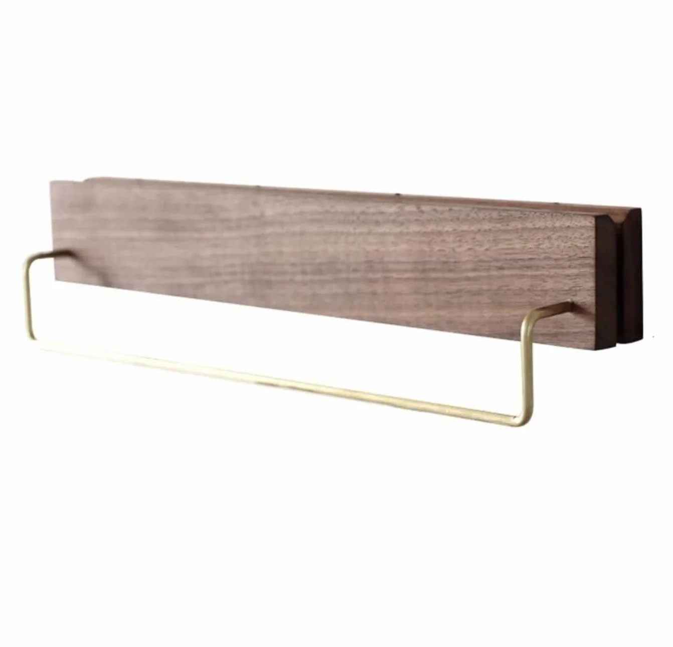 Bloque Cuchillos Cocina Bloque De Cuchillos De Cocina, Soporte para Cuchillos, Estante para Barra Colgante De Nogal De Pared, Estante para Cuchillos, Toalla