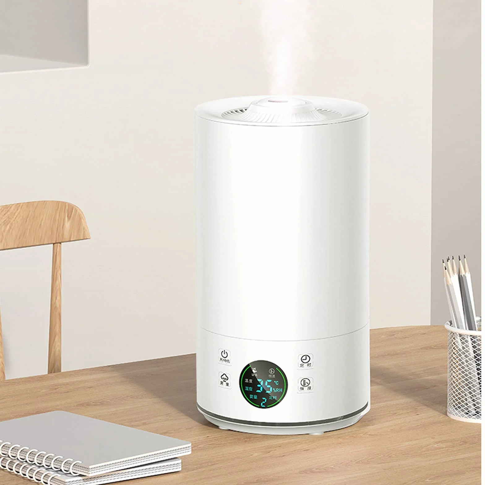 purificador de aire y humidificador Humidificadores ultrasónicos tranquilos for dormitorio y habitación grande, apagado automático, humidificadores for bebés Nursery y toda la casa filtro humidificado