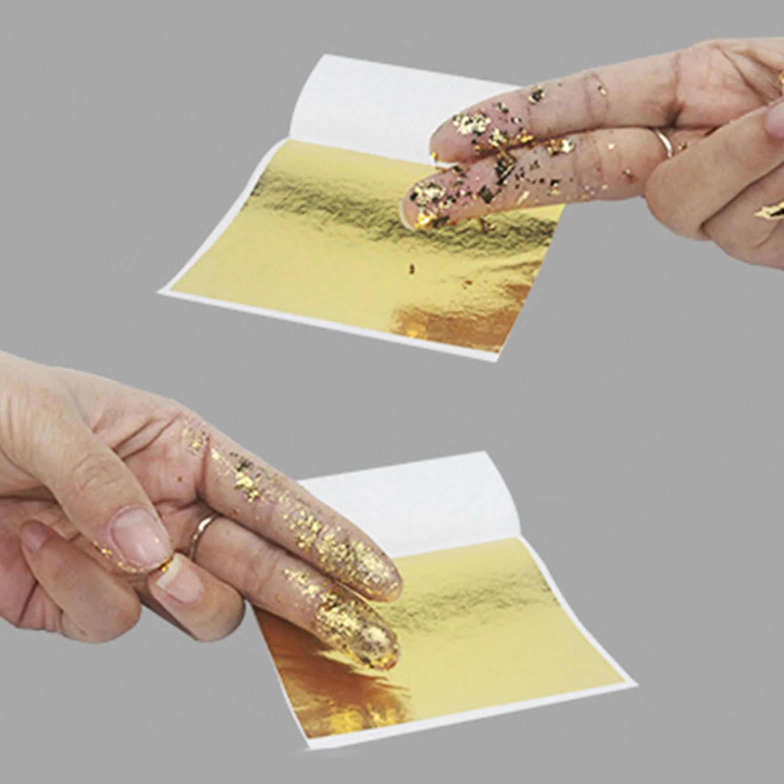 500 Hojas de Pan de Oro de Imitación Multiusos para Artes, Manualidades y Decoración