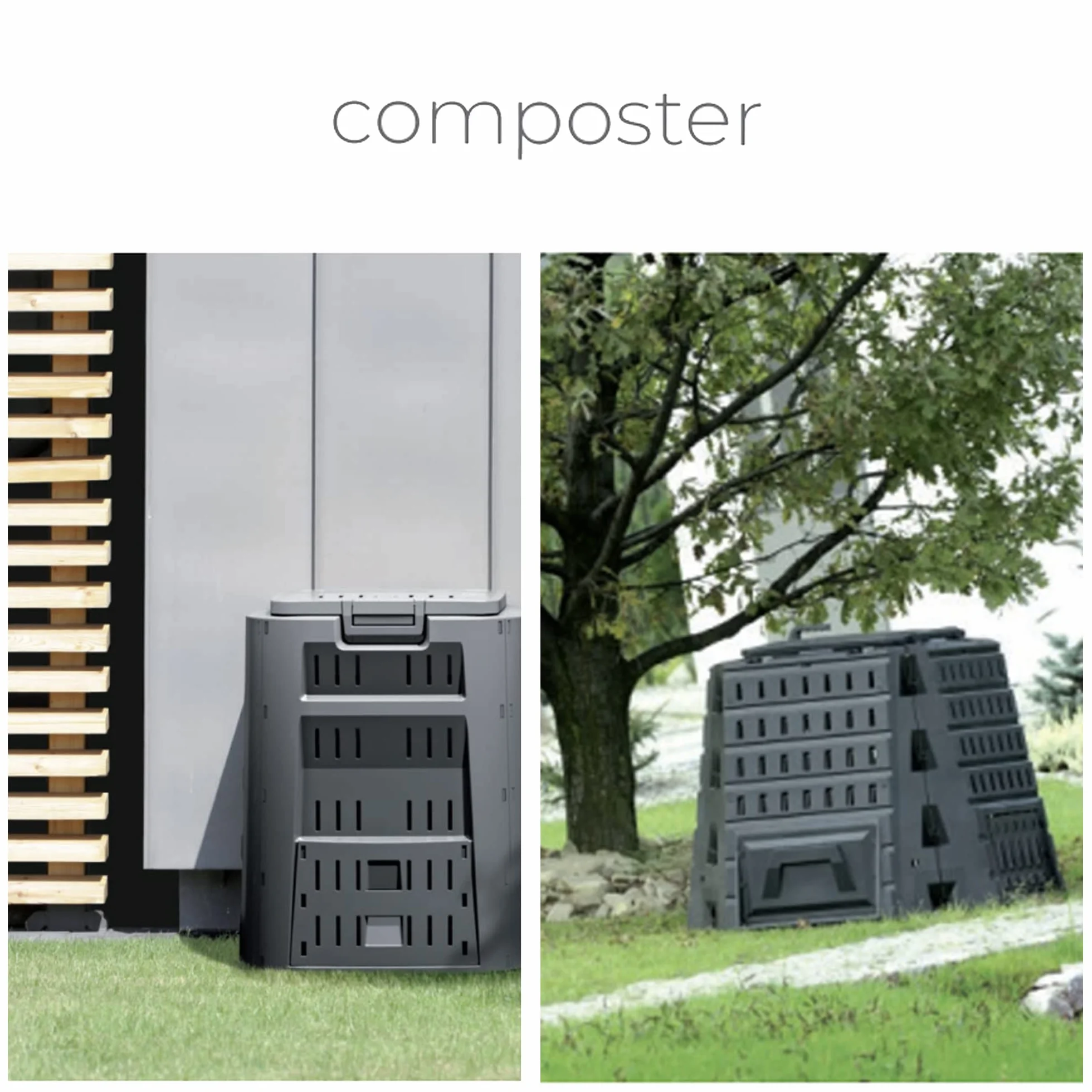 Planta de compostaje Module compogreen 1600l., Dimensiones (mm) 2610x719x826, Color Negro
