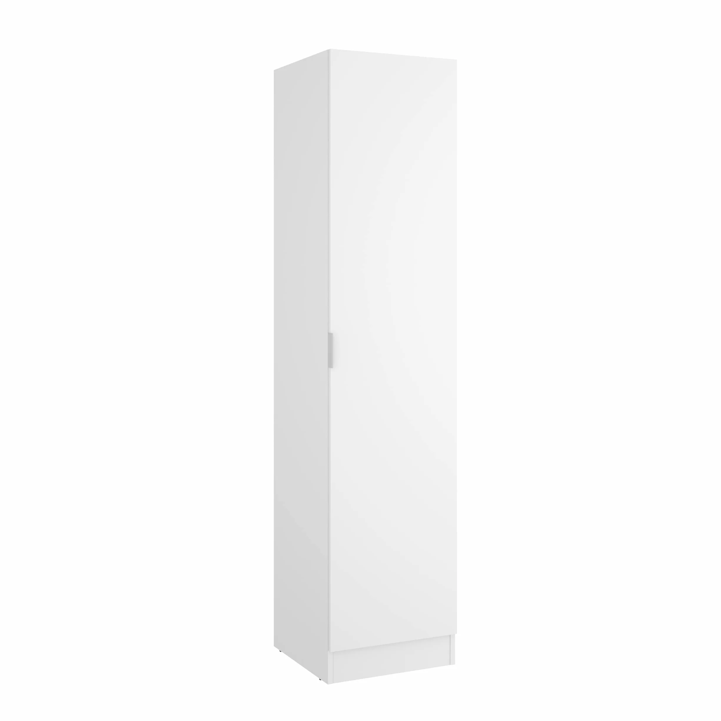 DEKIT GRUPO RIMOBEL Essen Armario ropero de 1 Puerta, Madera de ingeniería, Blanco, 184x41x52 cm