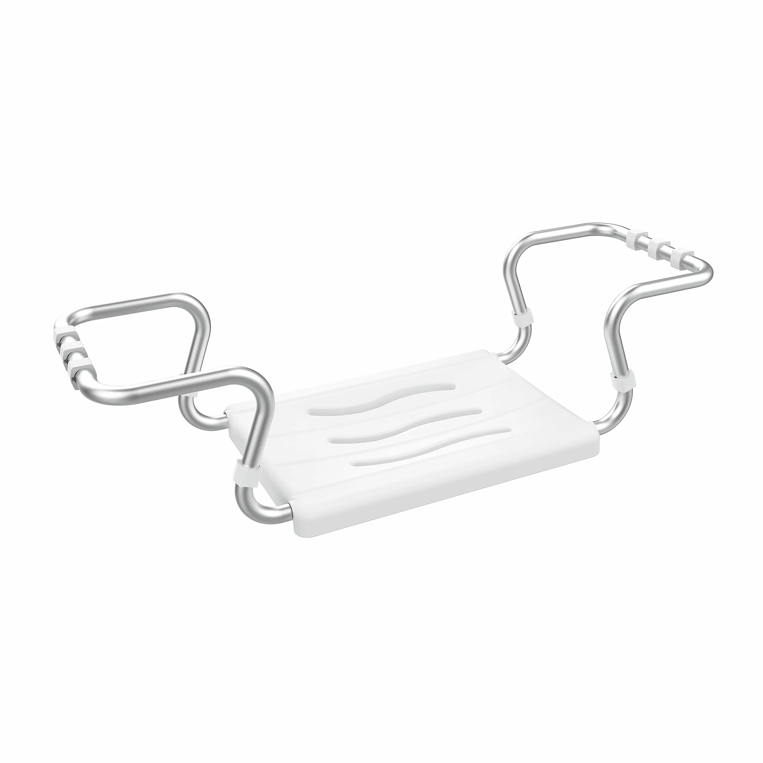 MSV MS093 - Asiento puente para bañera, aluminio 55/70 x 18.7 x 26.1 cm