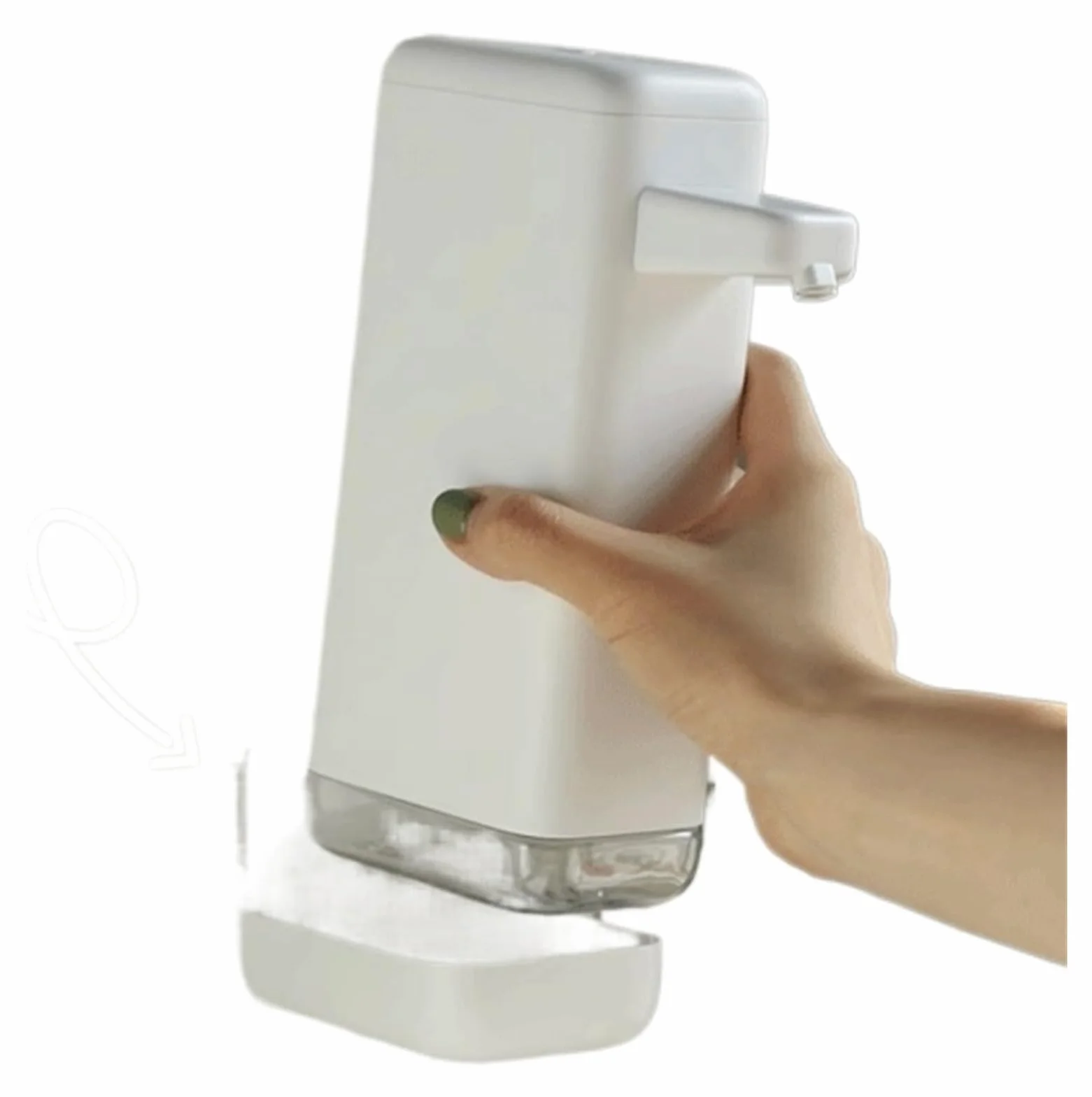 Botella de Bomba Dispensador de jabón Pared en Tonos cálidos for Uso doméstico con Tres configuraciones Ajustables