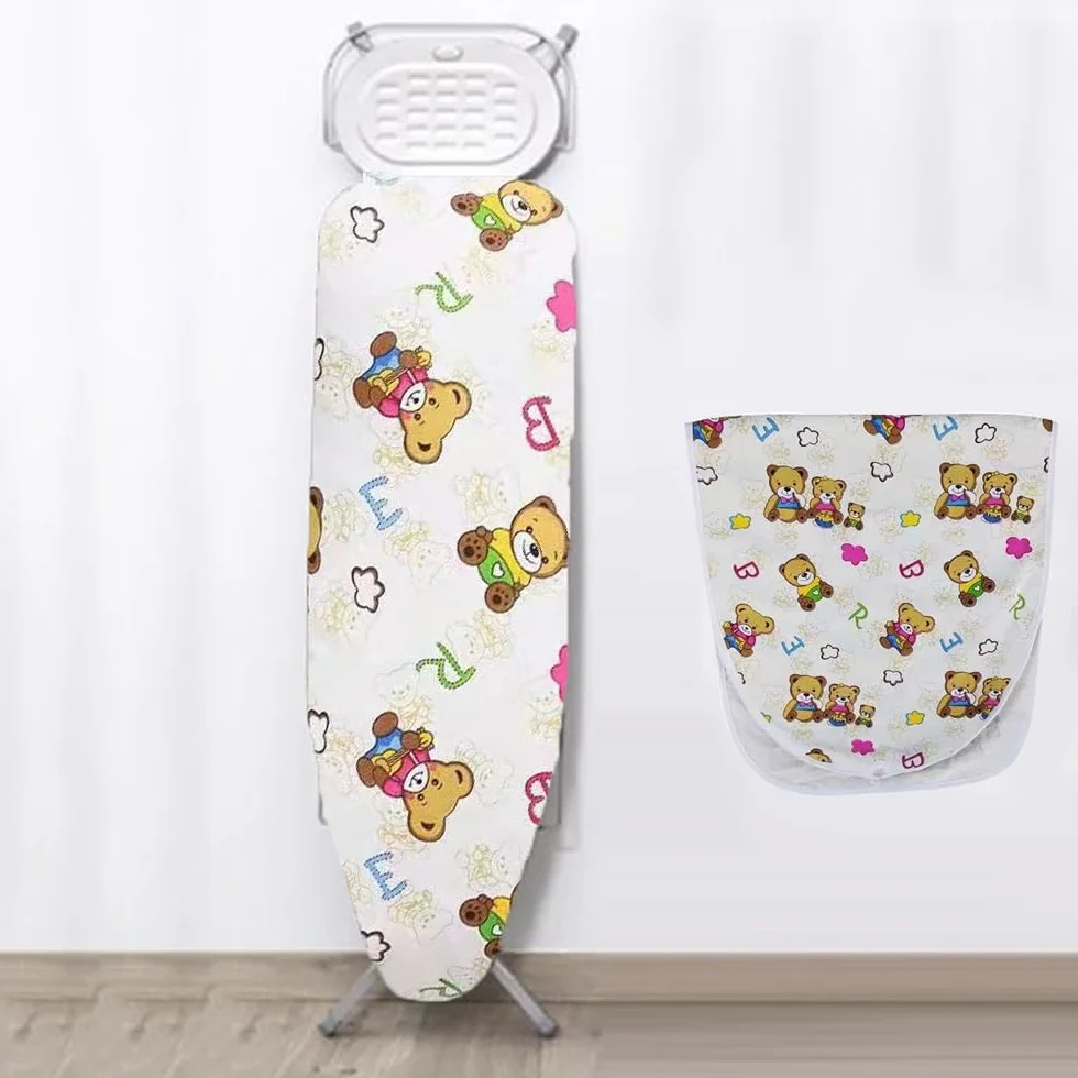 Cubre Tablas, Funda for Tabla de Planchar Resistente al Calor de 15 x 48 Pulgadas, Acolchado Grueso con elástico, Ajustable.(Little Bear,12x35 Inch (90x30 Cm))