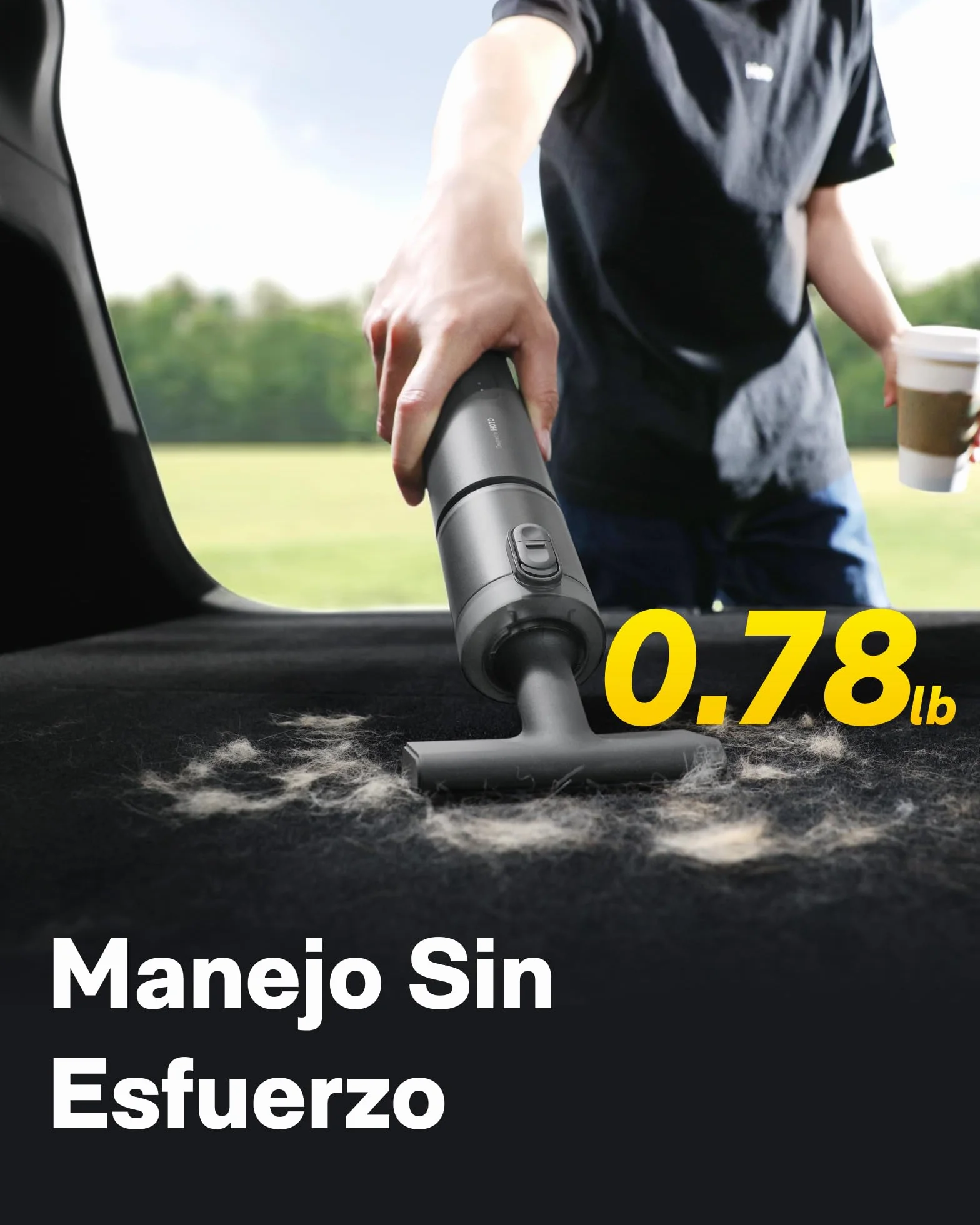 HOTO Aspirador de Mano para Coche, Aspirador Portátil Potente, Mini Aspiradora sin Cable, Alta Potencia de succión 20000 Pa, 4 en 1 Aspiradora Pequeña para Coche, Computadora,Pelo de Mascotas, Hogar