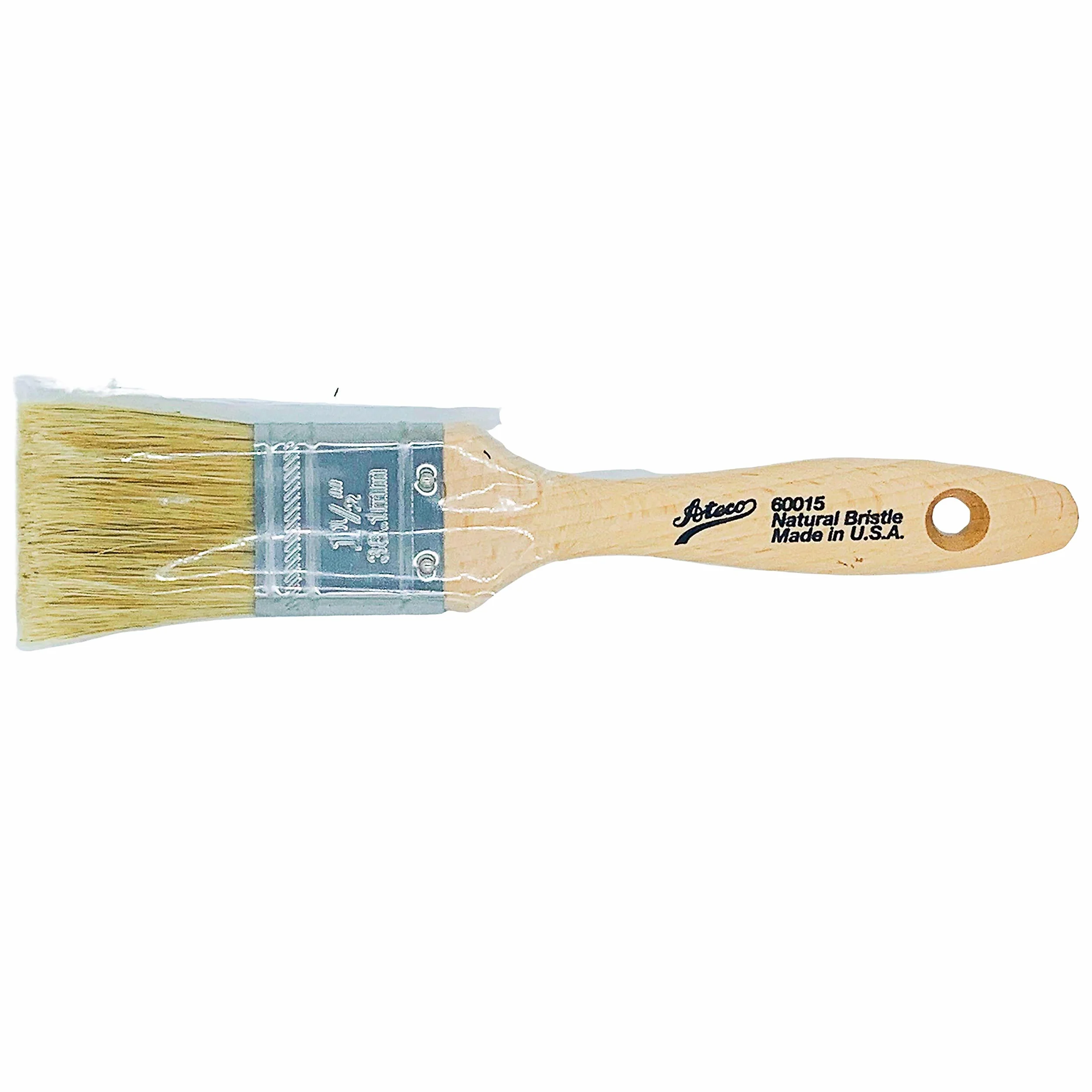 Ateco 60015 Pastry Brush - 1.5 Inch Natural Wood Boar Bristles Made in the USA