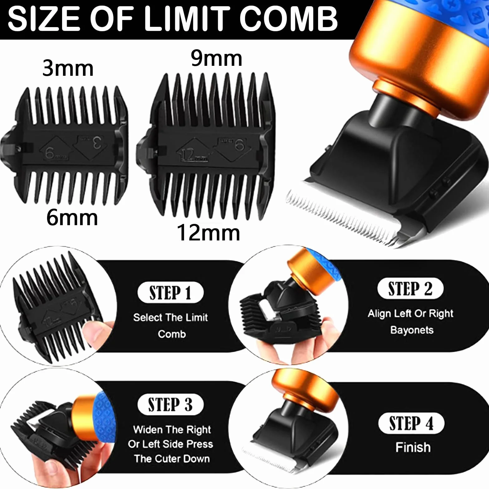 Aisny Pistola Mechones, Juego Mechones Máquina para Alfombras Cortador Alfombras 2 * 2600 mAh Batería para Pelo Cortado Y Pila Bucles 20 Rollos Hilo con Paños Mechones con Pistola Mechones