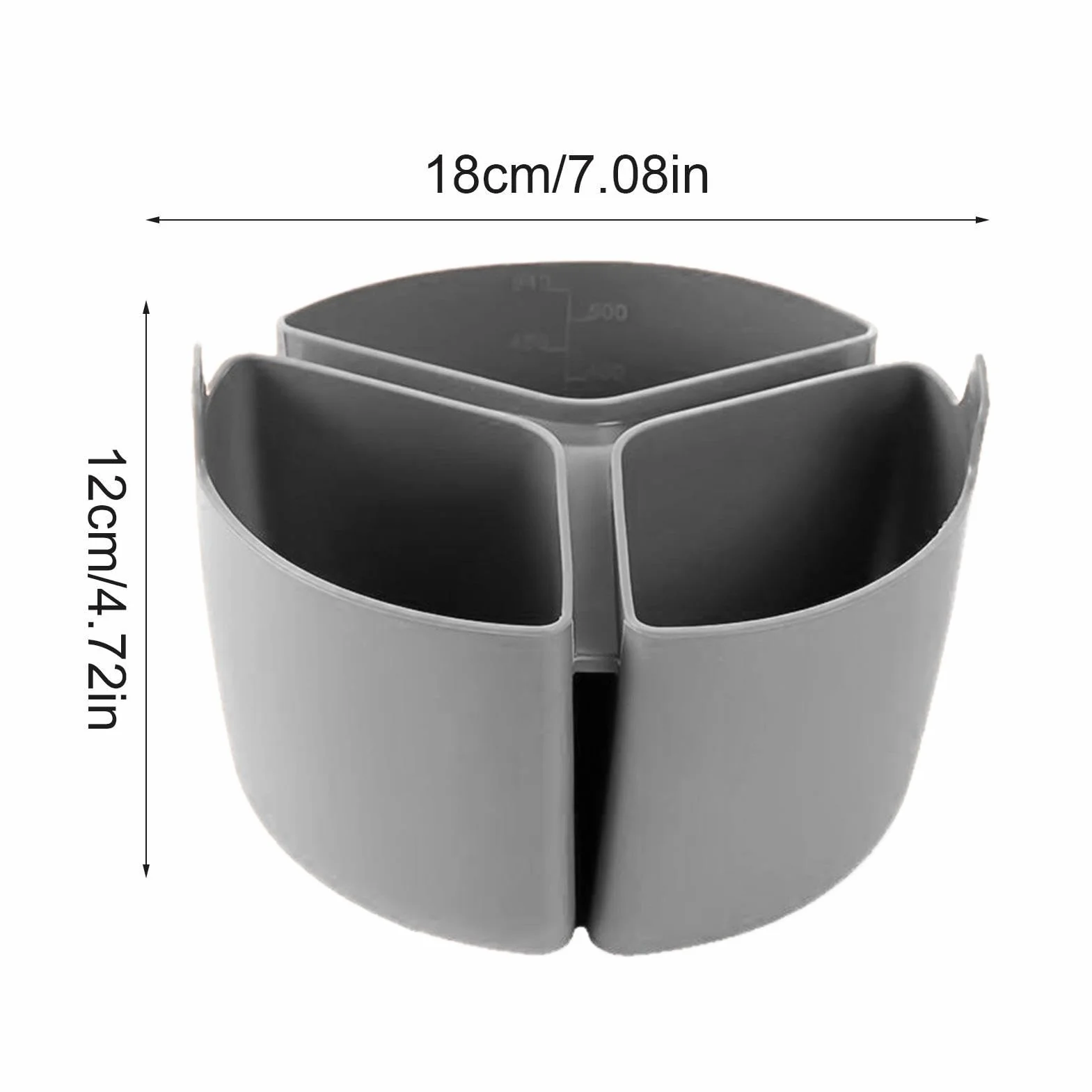 Revestimiento de silicona para cacerola divisor triple cocción lenta 3 compartimentos apto lavavajillas horno