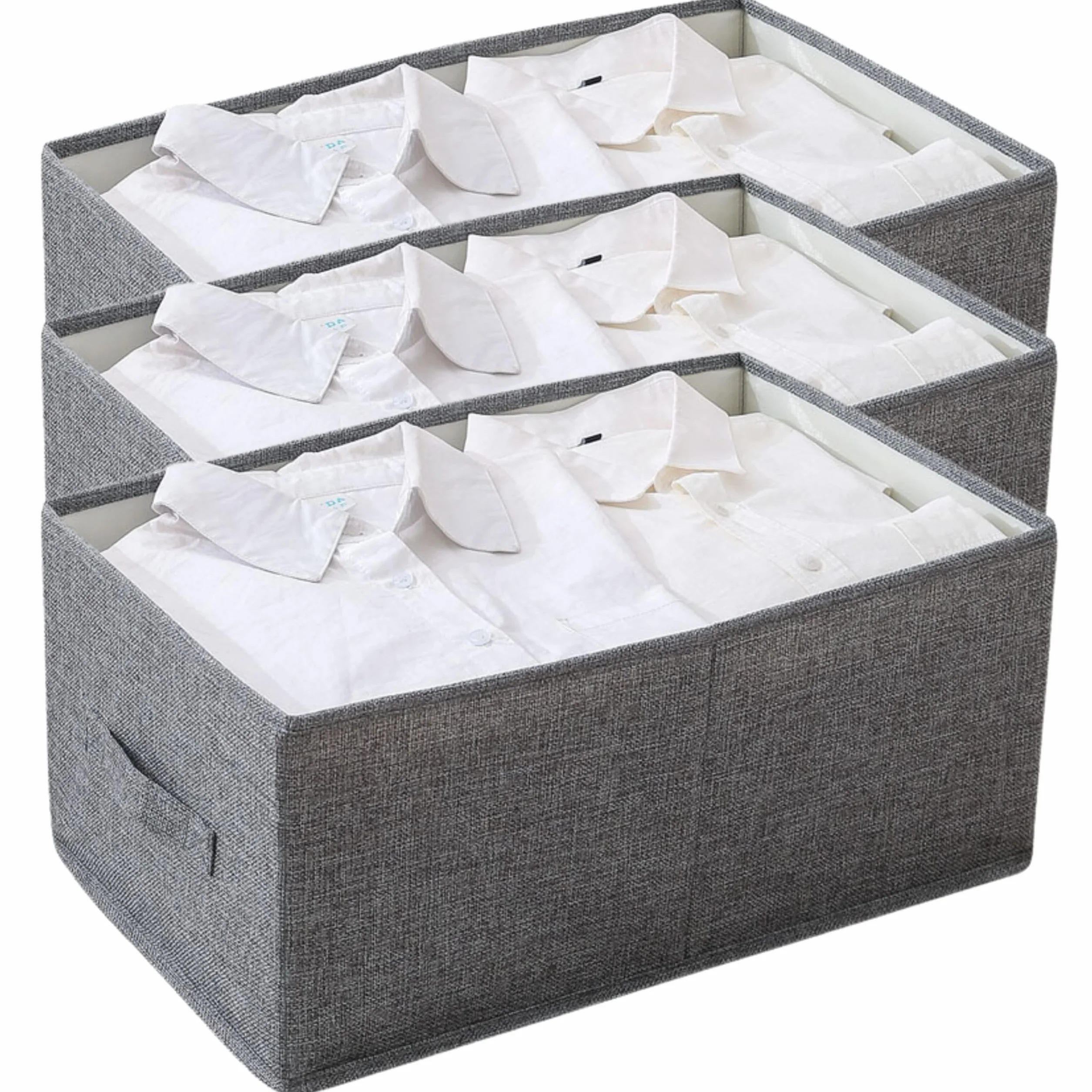 Cajas Organizadoras XL 48x30x20cm Organizador Armario Ropa 3ud