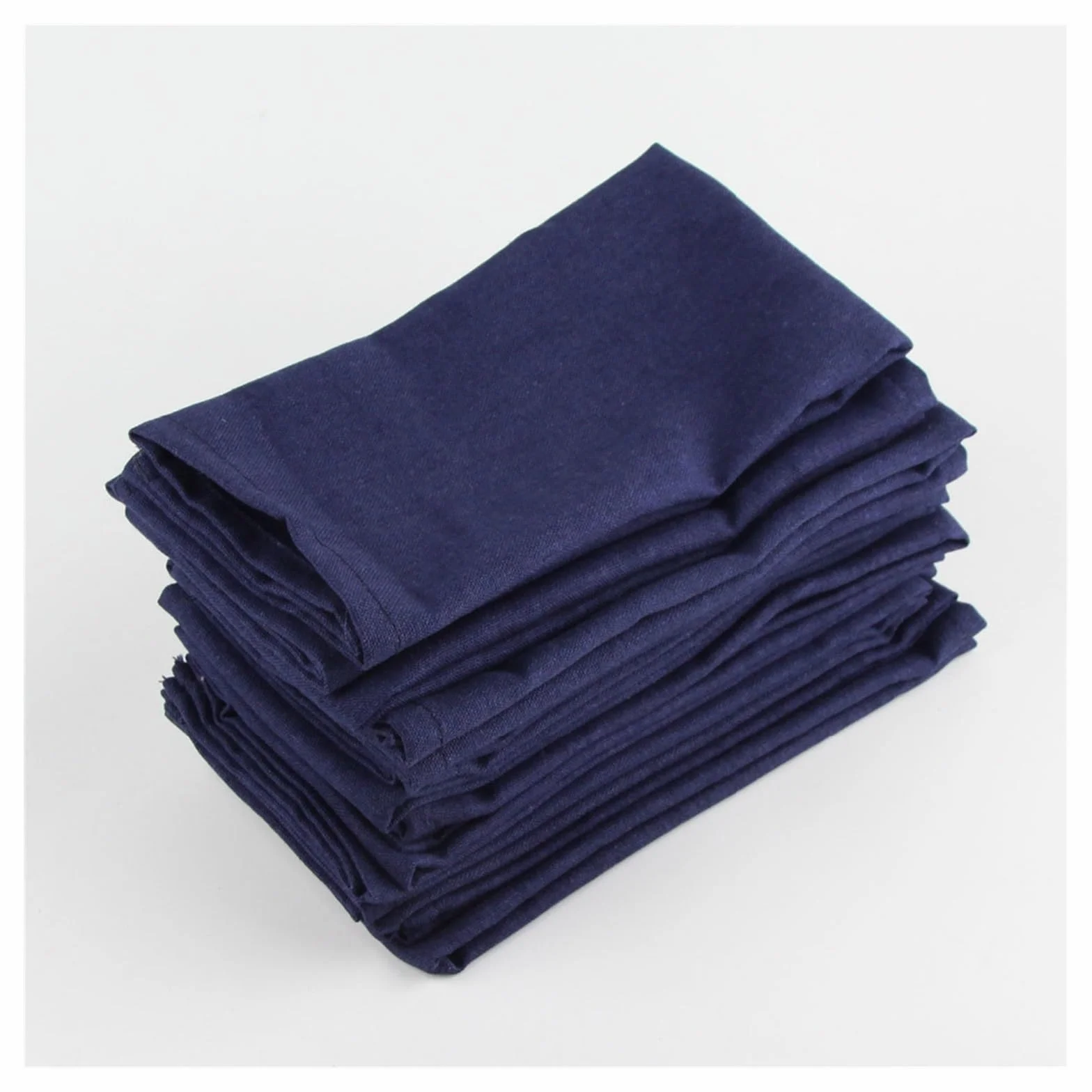 Servilletas de Tela Conjunto de 12 PCS Napkins de tela 40x40cm Lino de algodón Servilletas Placemat Mesa de comedor suave Mesa de comedor Mat Niños Tela de servilleta Servilletas de Mesa ( Color : 12C