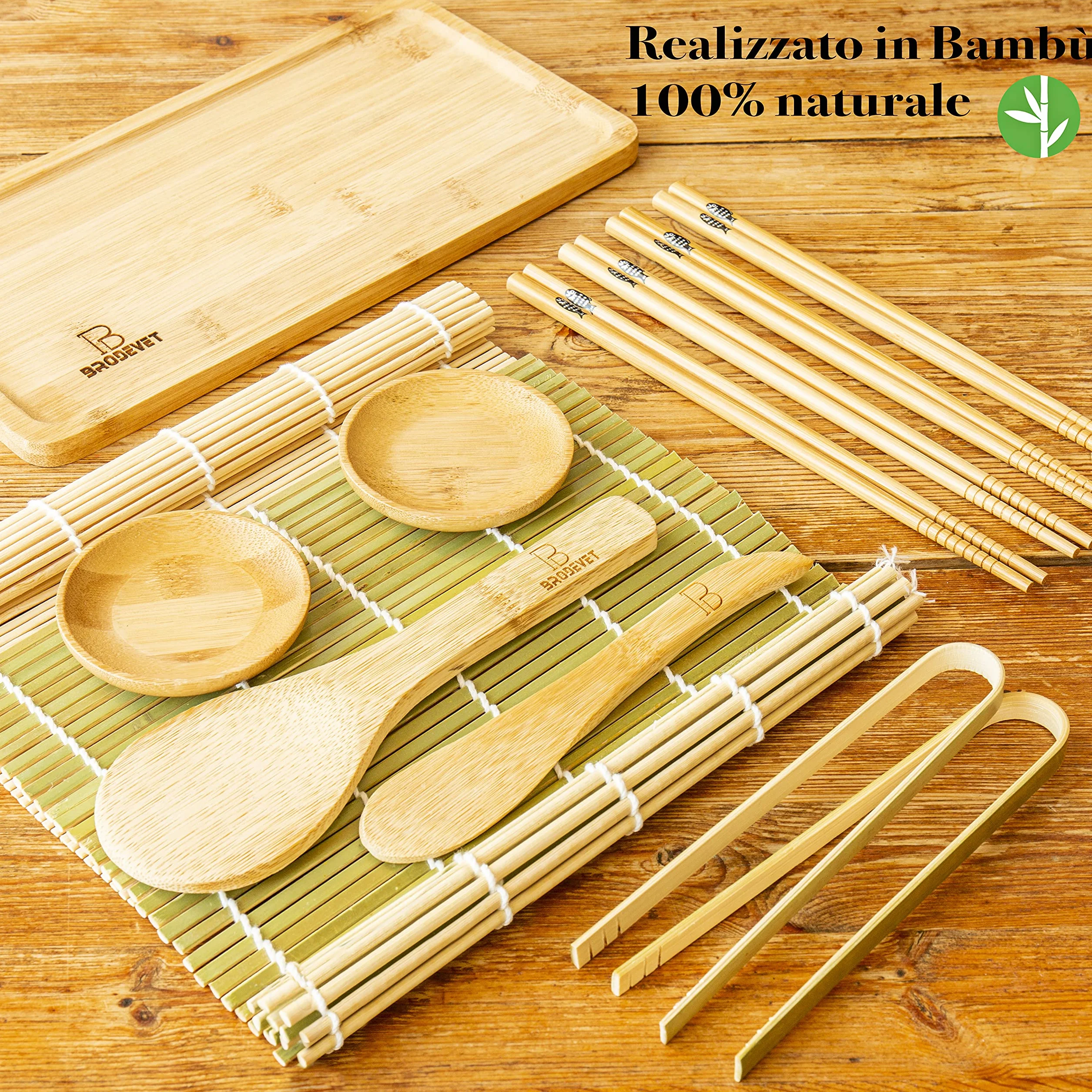 Kit Sushi 2025 – 29 Piezas con Guía Práctica, Recetario, Palillos Japoneses, Esterilla Sushi, Molde Onigiri, Arroz Sushi, Alga Nori para Sushi – Set Profesional DIY para Principiantes