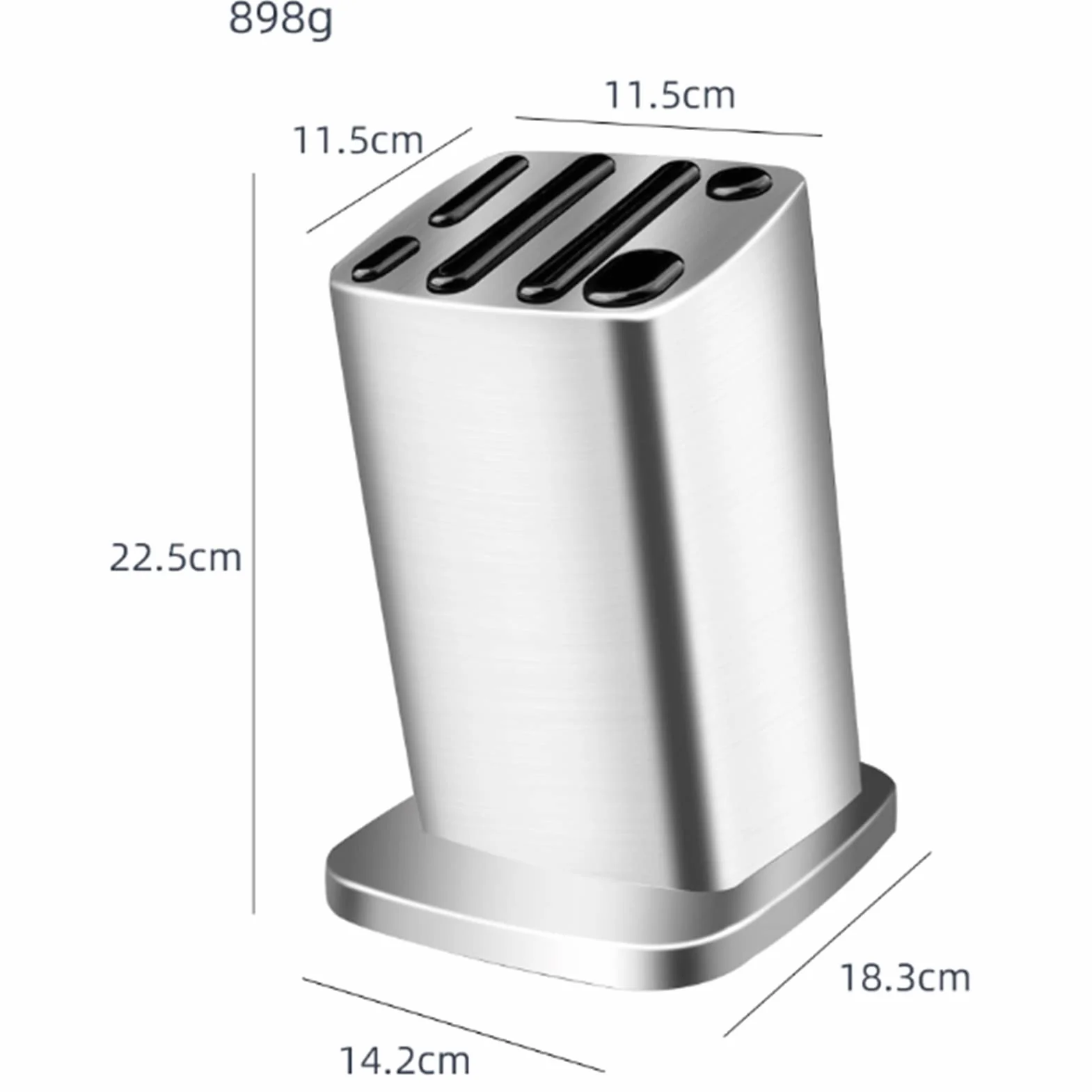 MRKU Soporte para Cuchillos de Cocina, Solo se Vende el Soporte para Cuchillos, Estante con Orificio de Drenaje, encimeras, Mantiene los Cuchillos ordenados y Afilados.